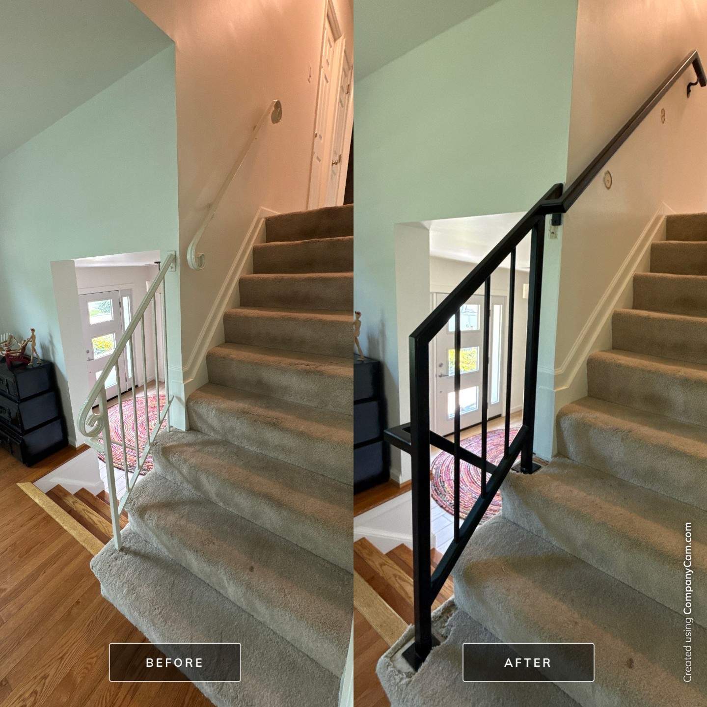 Classic Steel Handrails and Picket Railing – Poolesville, MD by Capitol Iron Works