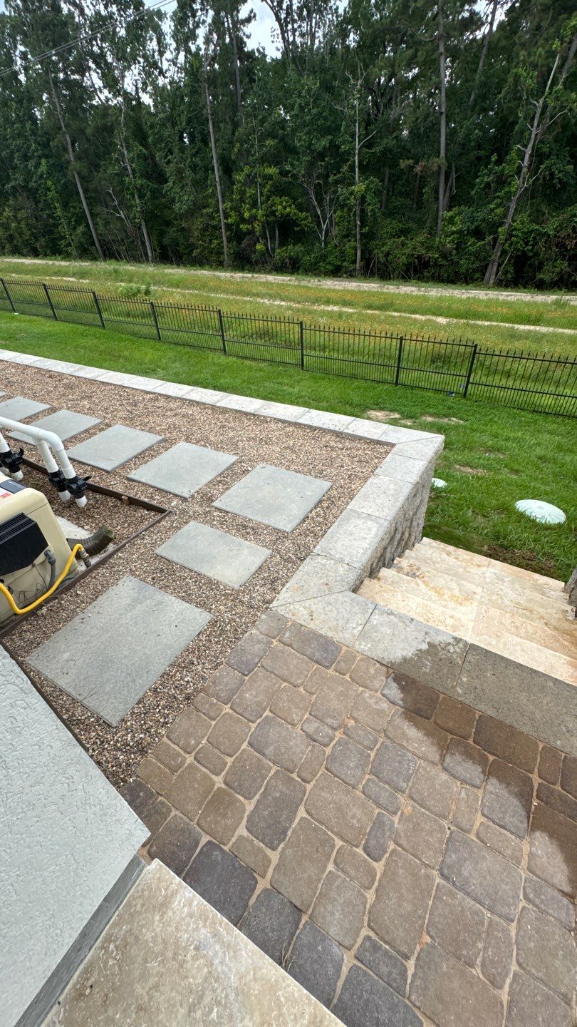 🏡 Duane’s Complete Retainer Wall & Hardscape Walkway by Texas Urban Elements
