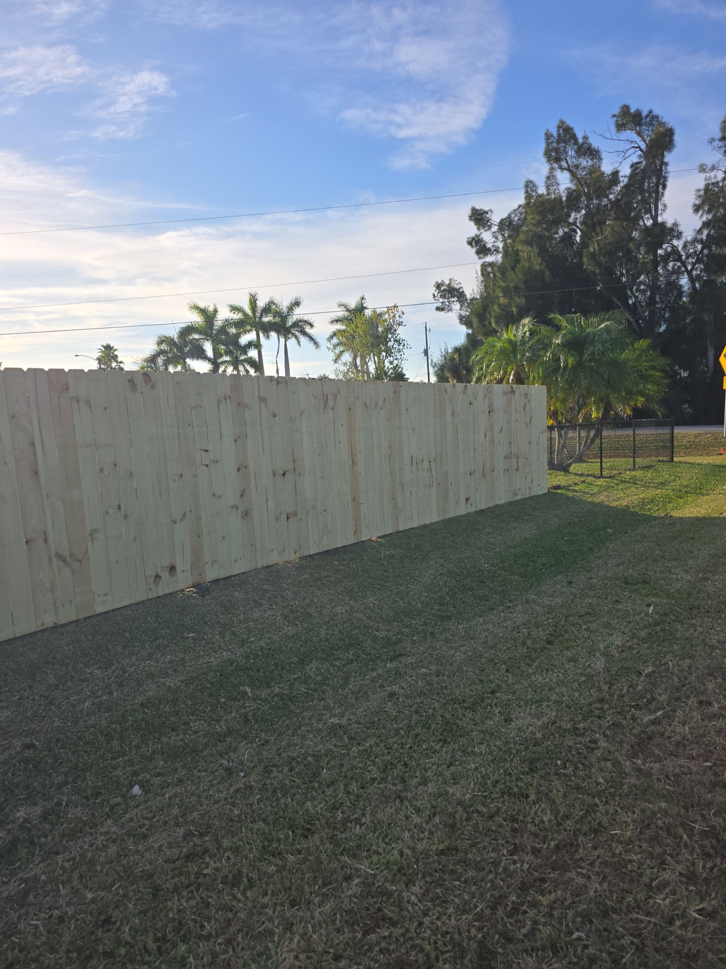 Wood and Chain Link Fence in Port Charlotte by True Fence LLC