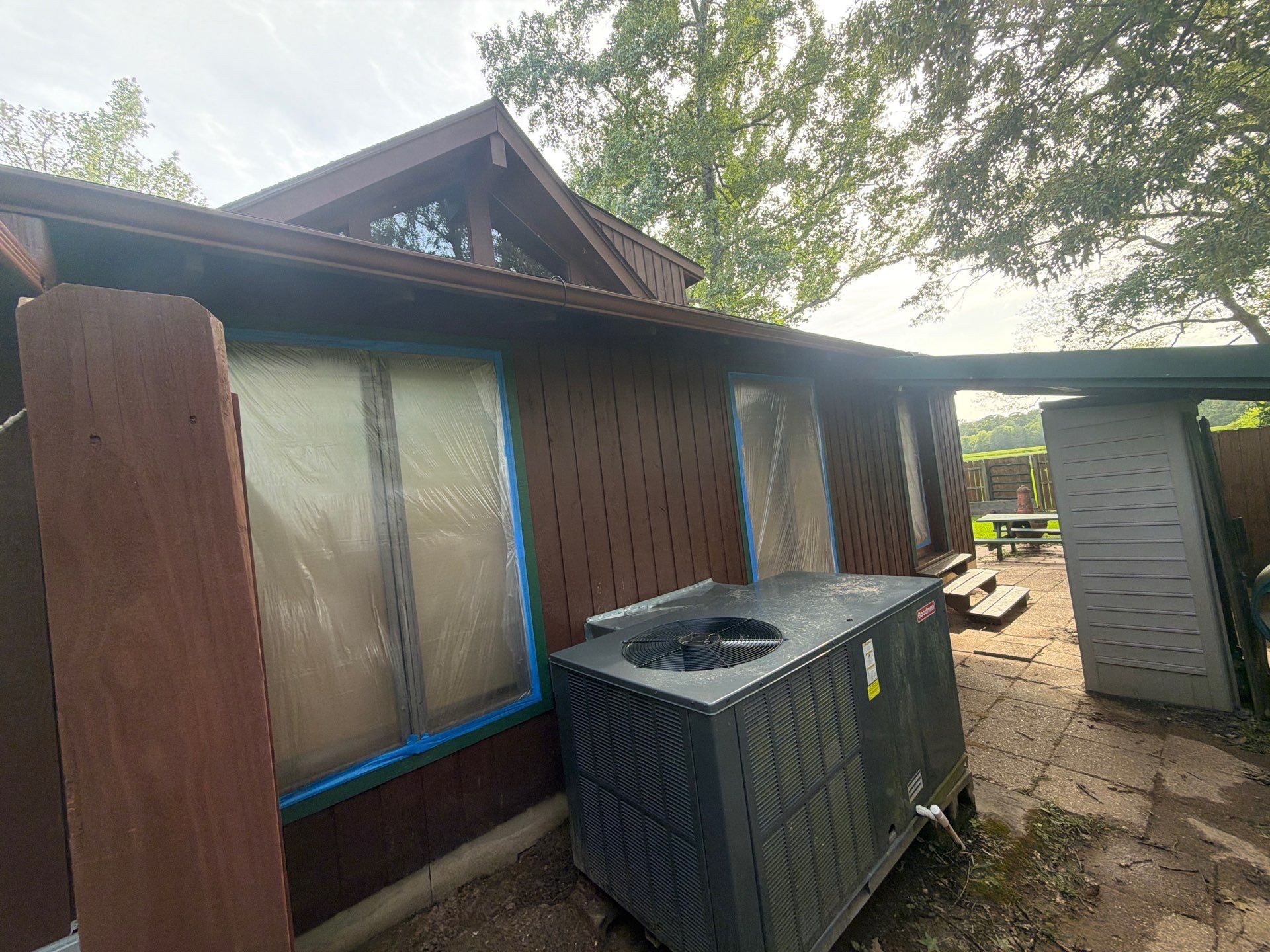 Careful Stain Work & Fresh Color on Unique Property Tyler, TX by Quality Coats Painting