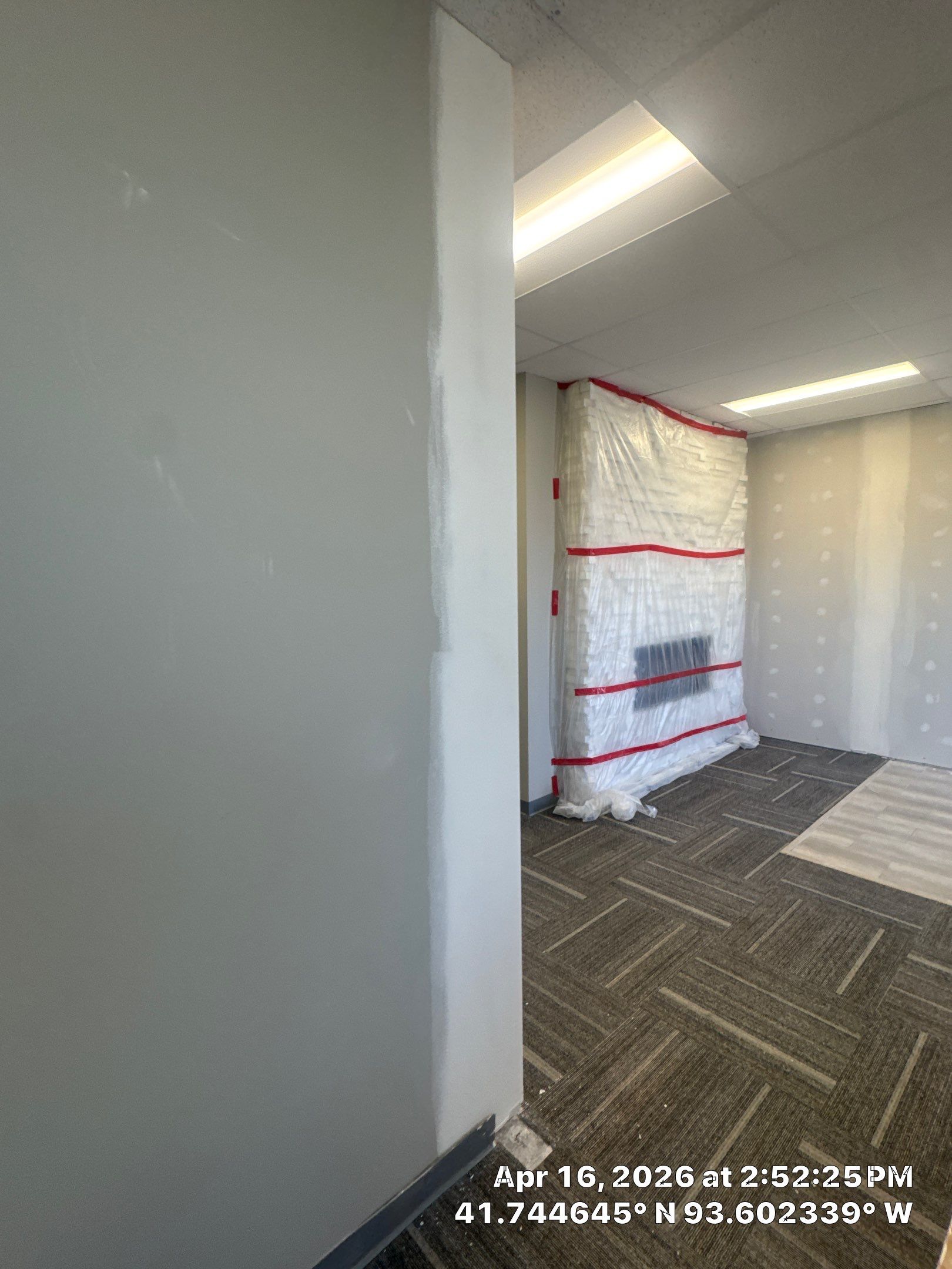 Commercial Interior Touchup after drywall work completed by Midwest Paint LLC