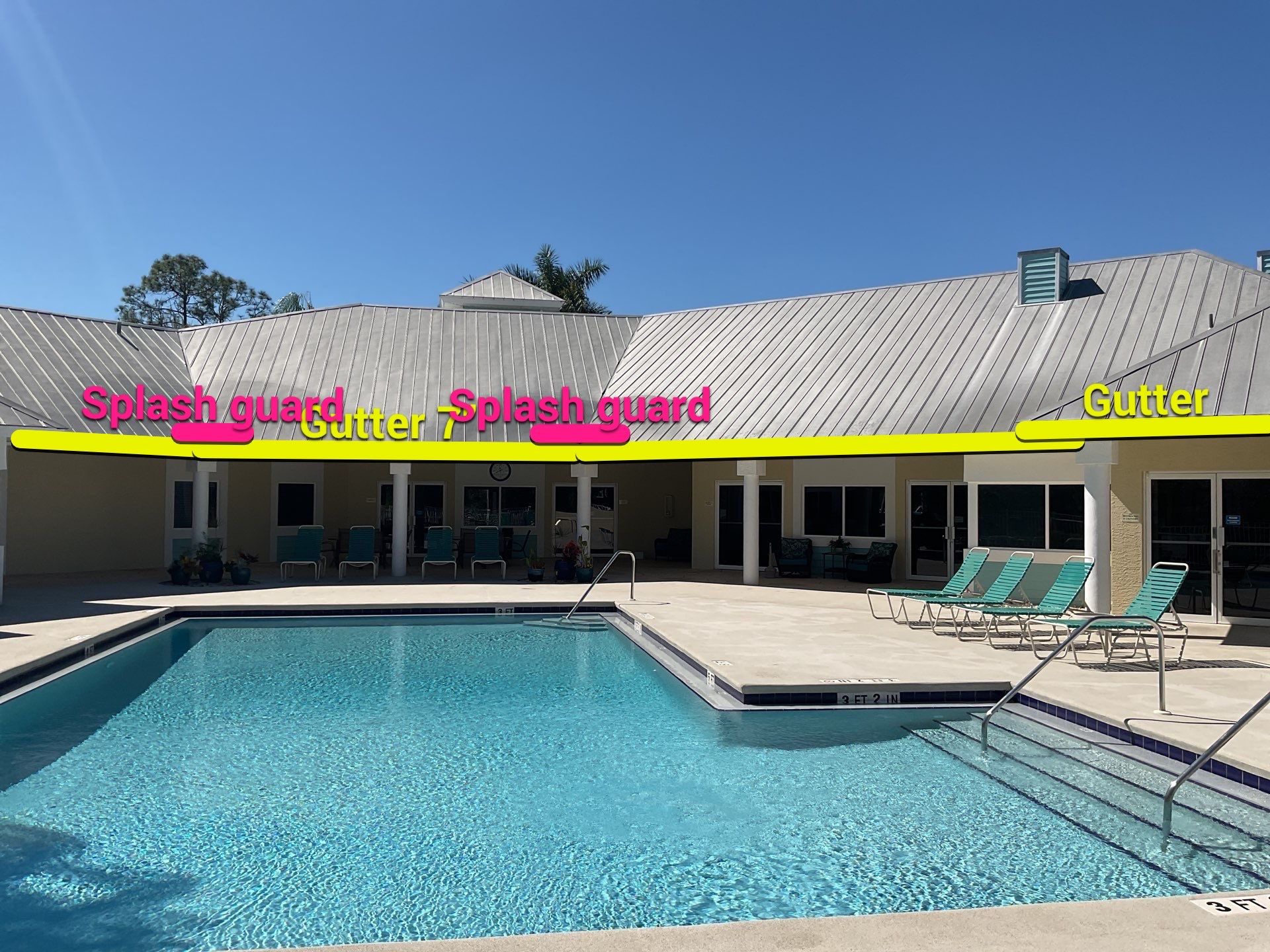 White K-Style Gutters in Fort Myers FL by Gutter Professors