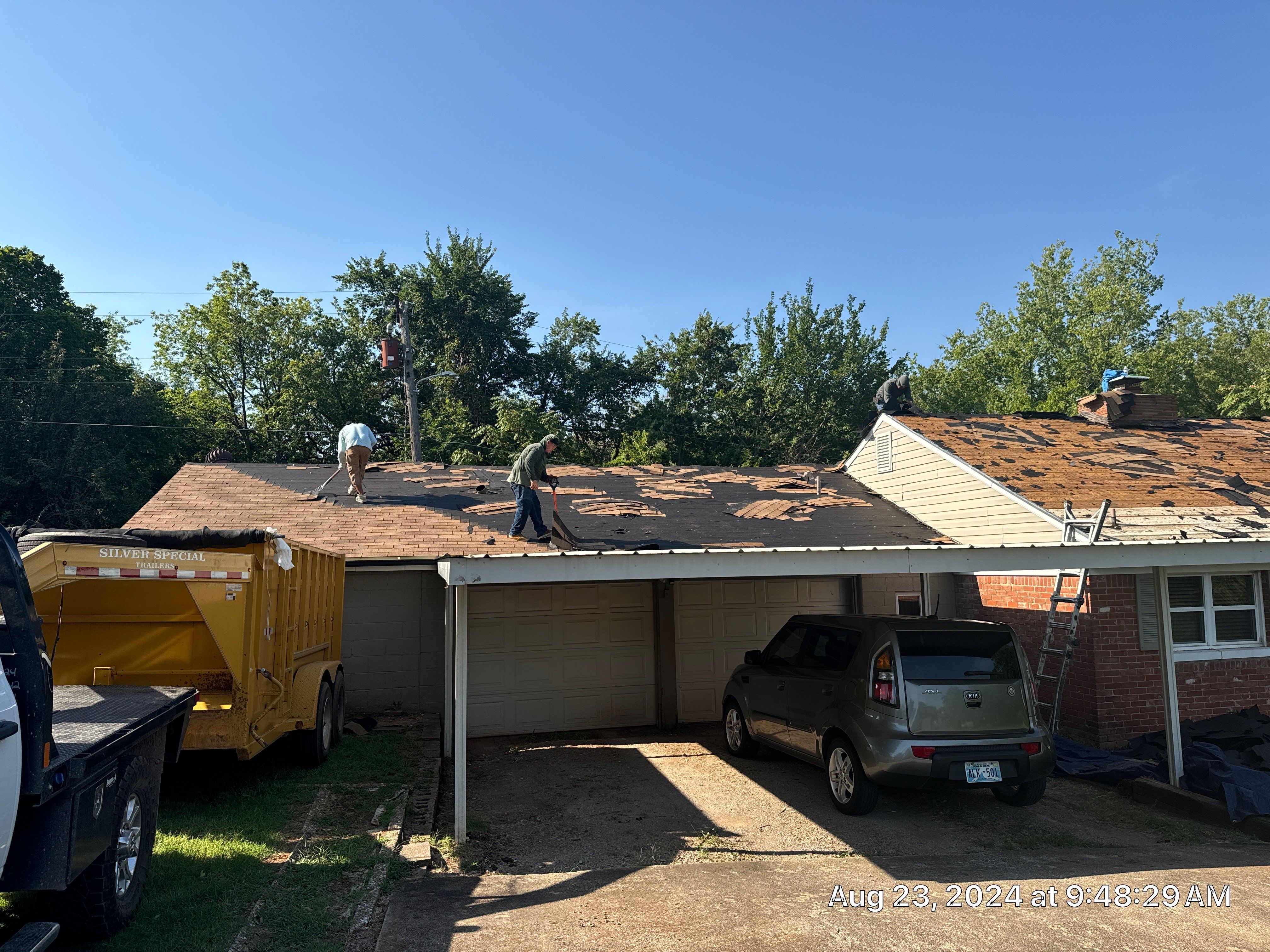 Reroof using IKO Granite Black by Castillo Roofing