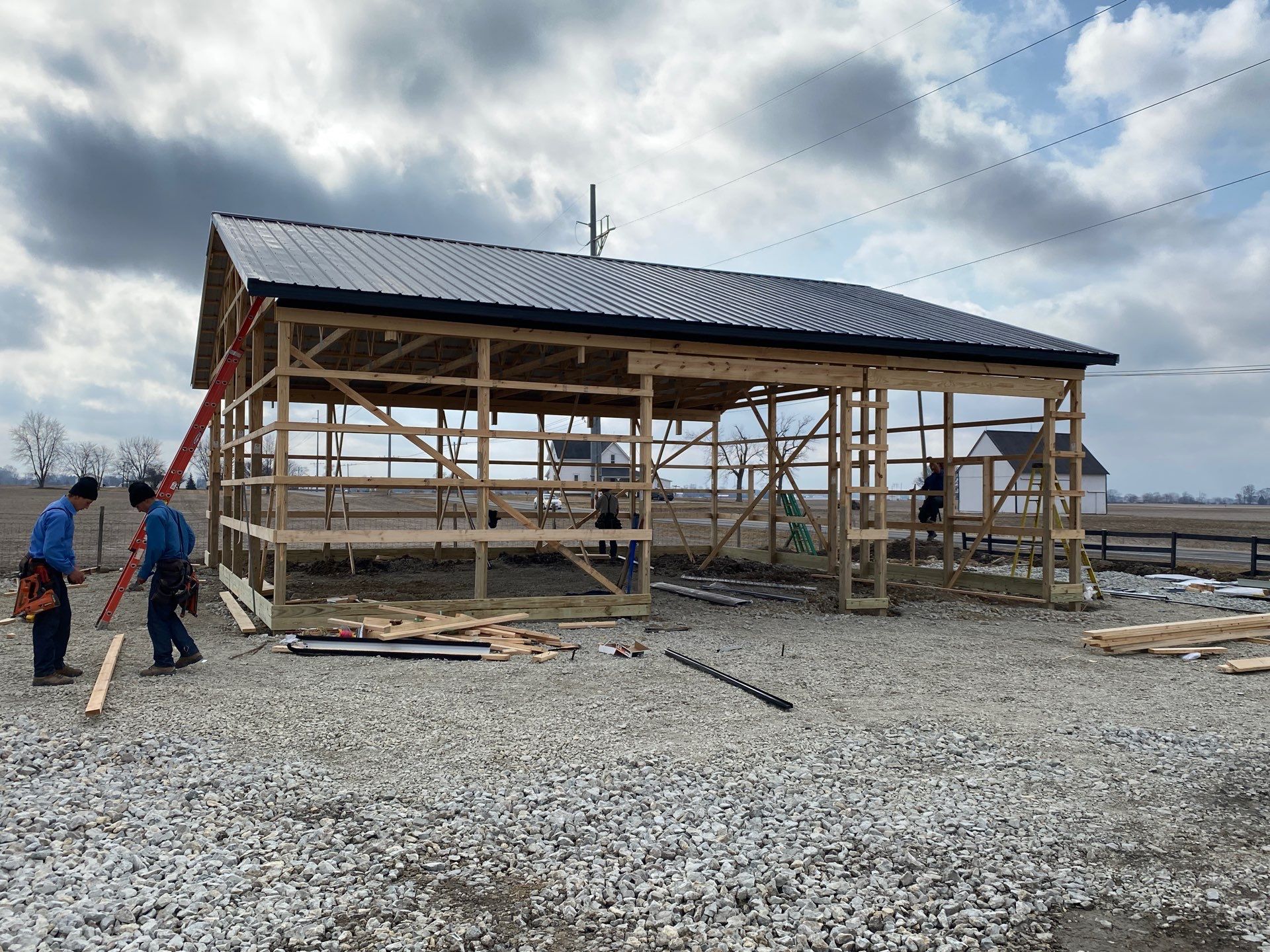40'x40'x12' Garage by The Barn Builders 