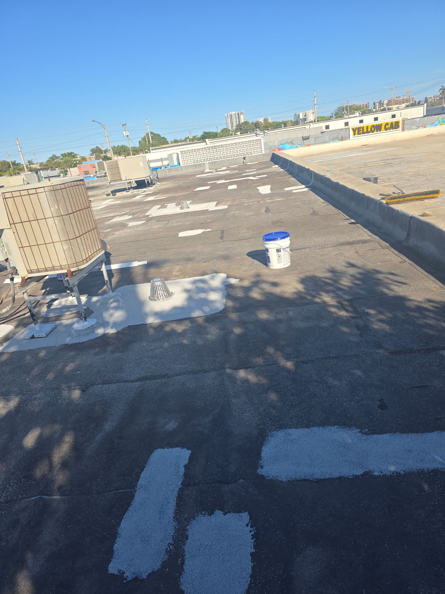 Flat Roof Repair on Commercial building in Fort Lauderdale by Aastro Roofing