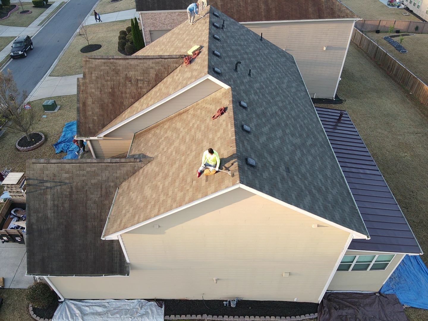 Residential Roofing Installation using Owens Corning by Inspector Roofing and Restoration