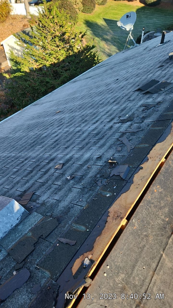 Residential Roofing Installation using Certainteed Landmark Moire Black by A Plus Exterior