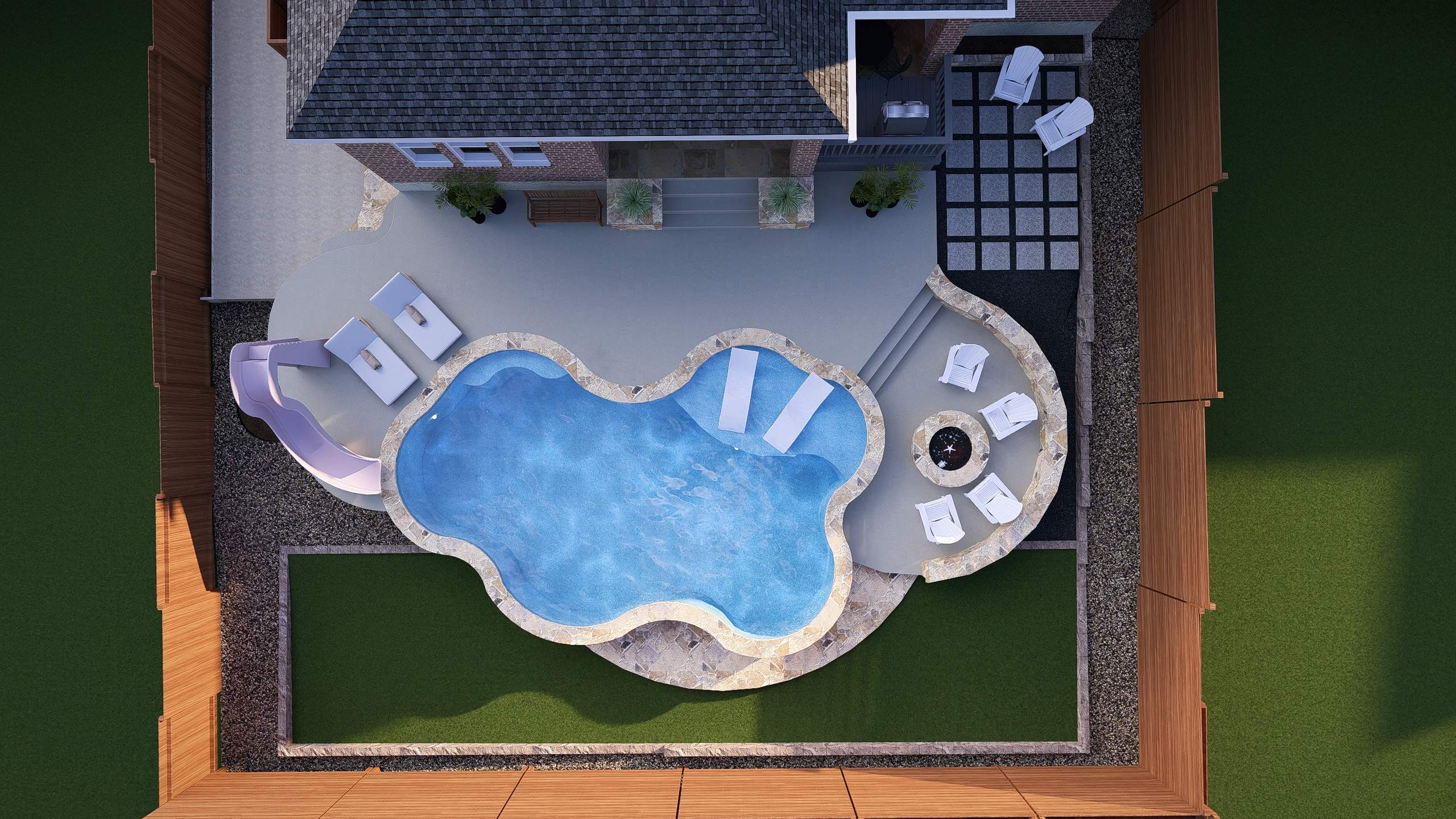 River Rock Ranch, San Antonio TX by Hole In One Lawns, LLC