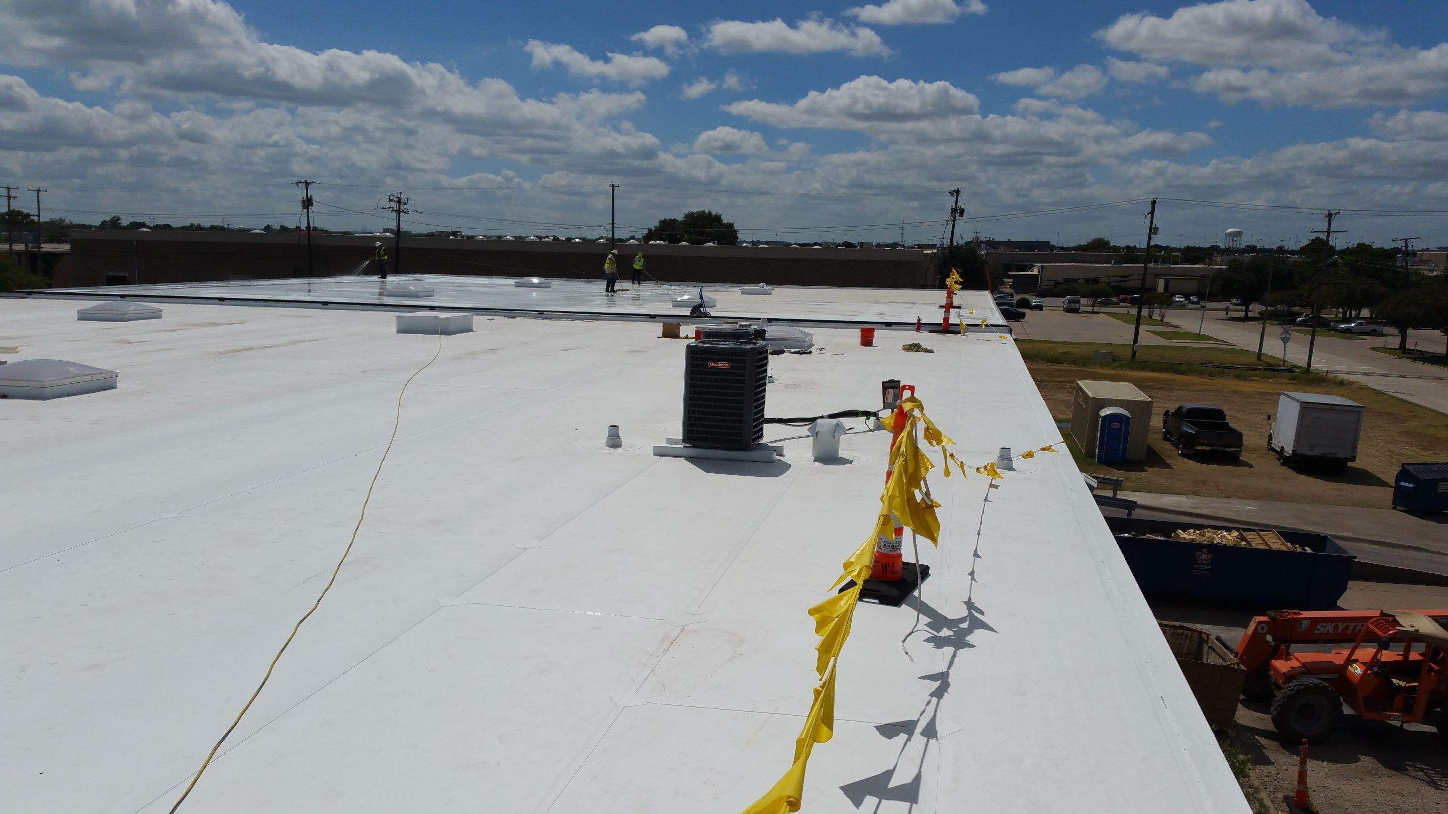 Massive Storm Damage Project - Factory in Arlington by First United Roofing & Construction