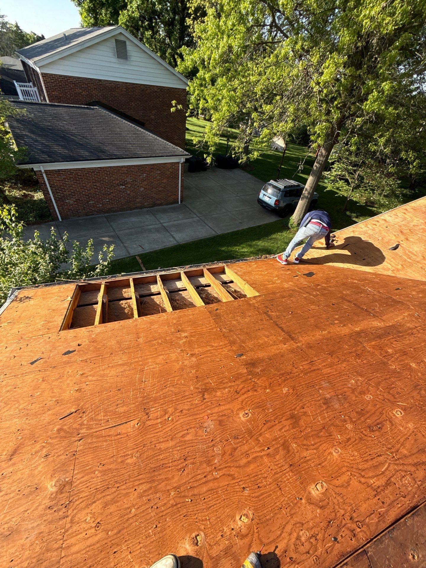 Architectural Shingle Roof Installation and Decking Replacement in Chesterfield by Acute Roofing And Exteriors 