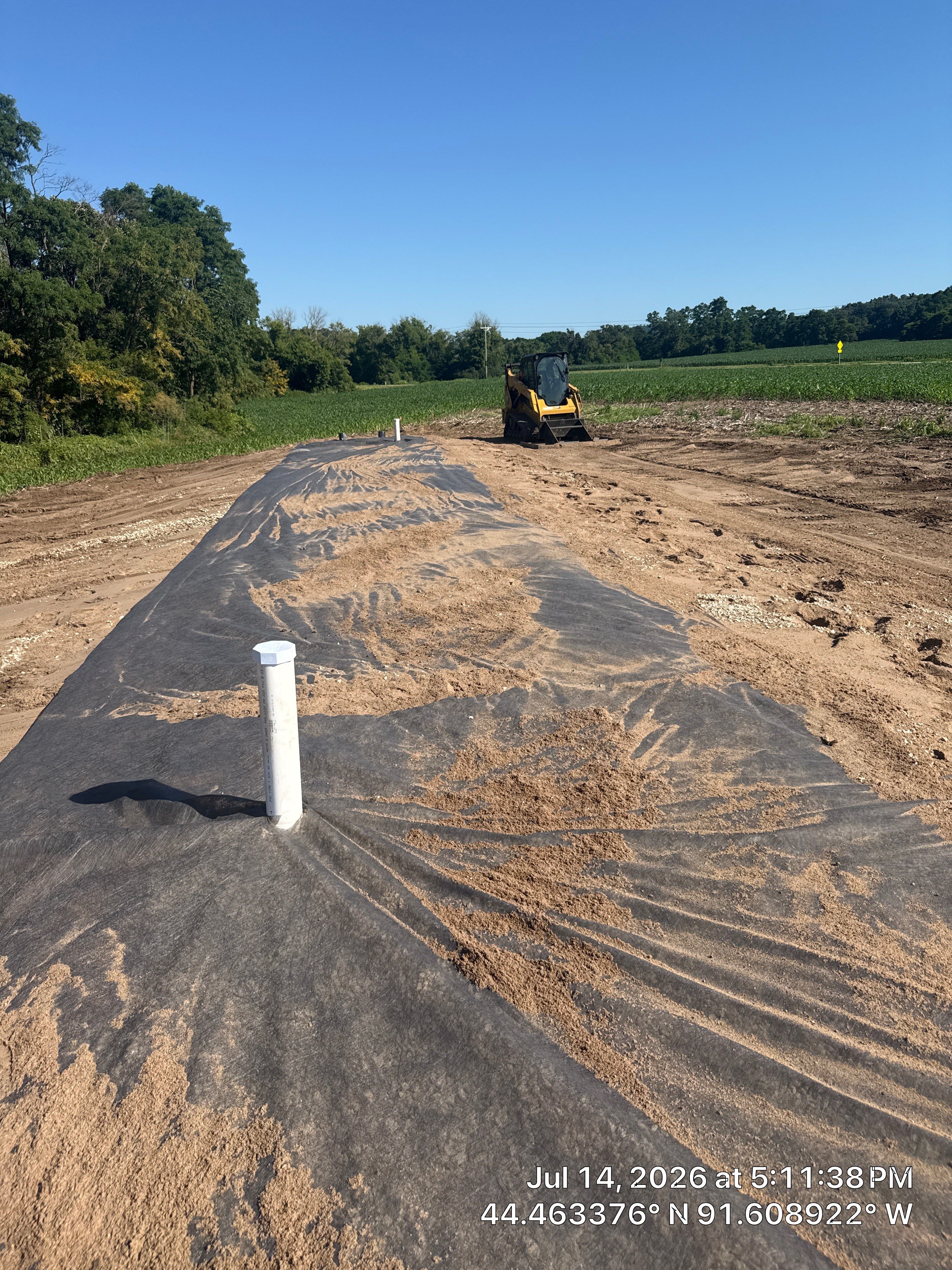 Excavation and Underground Plumbing Installation in Gilmanton, Wisconsin by Gunderson Plumbing & Concrete LLC