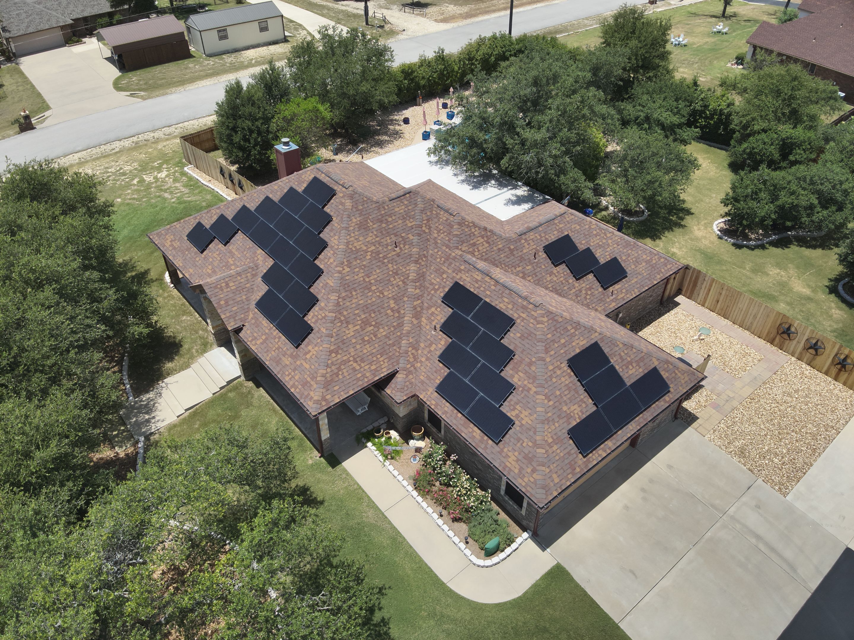 Residential Roof Replacement with Owens Corning - Duration - Sedona Canyon by Action Exteriors Austin