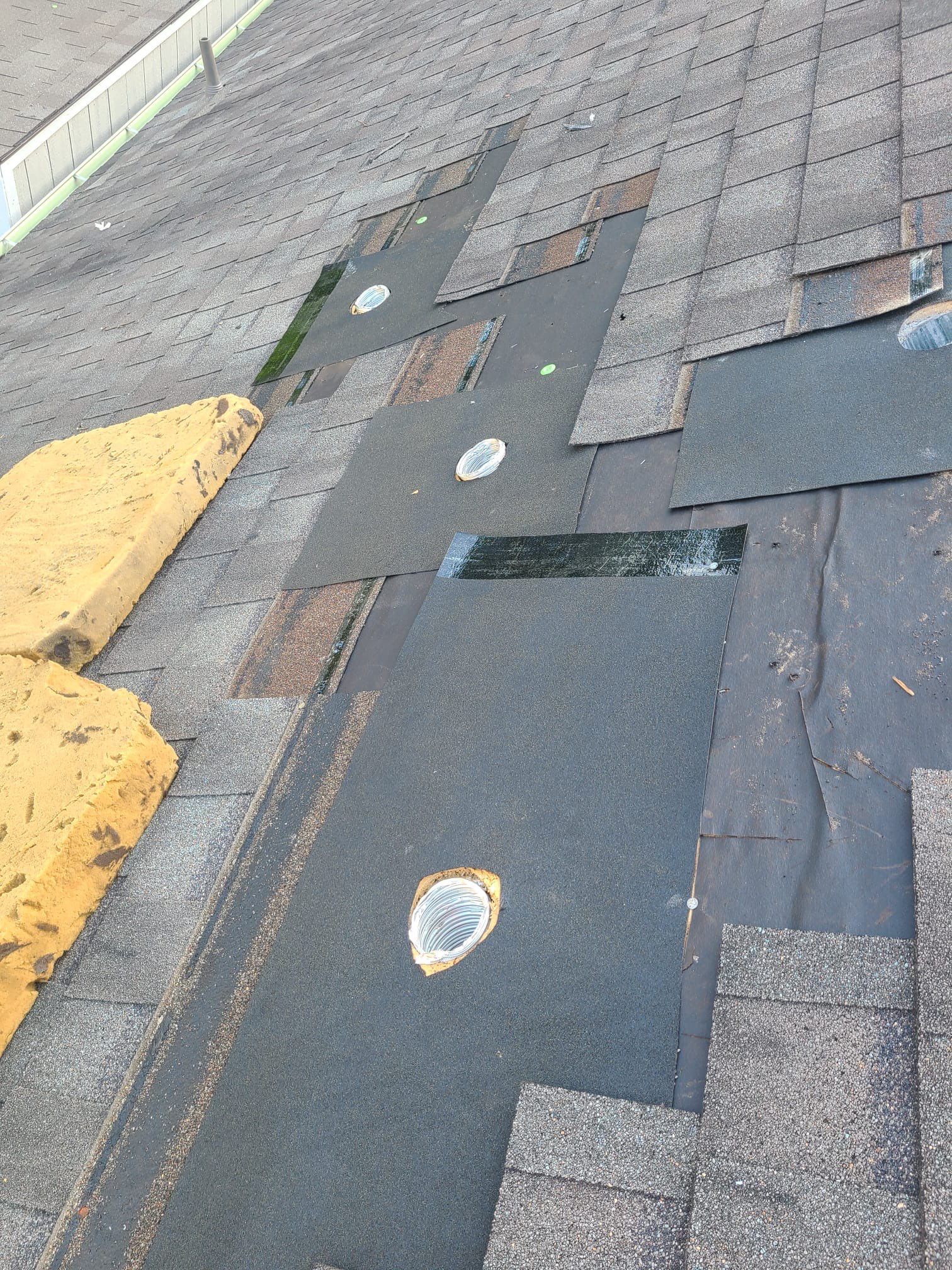 Hail Damage using Owen's Corning Duration (Lifetime) Shingles by Roof Repair Company