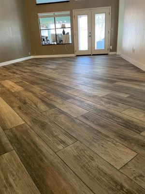 Flooring Installation using Luxury Vinyl Plank