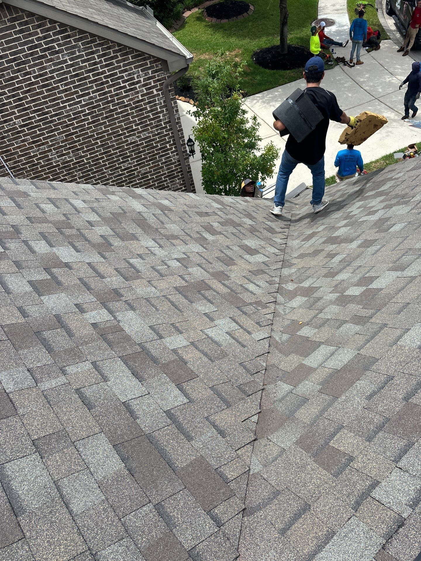 Residential Roofing Installation using Owen's Corning Duration (Lifetime) Shingles by Roof Repair Company
