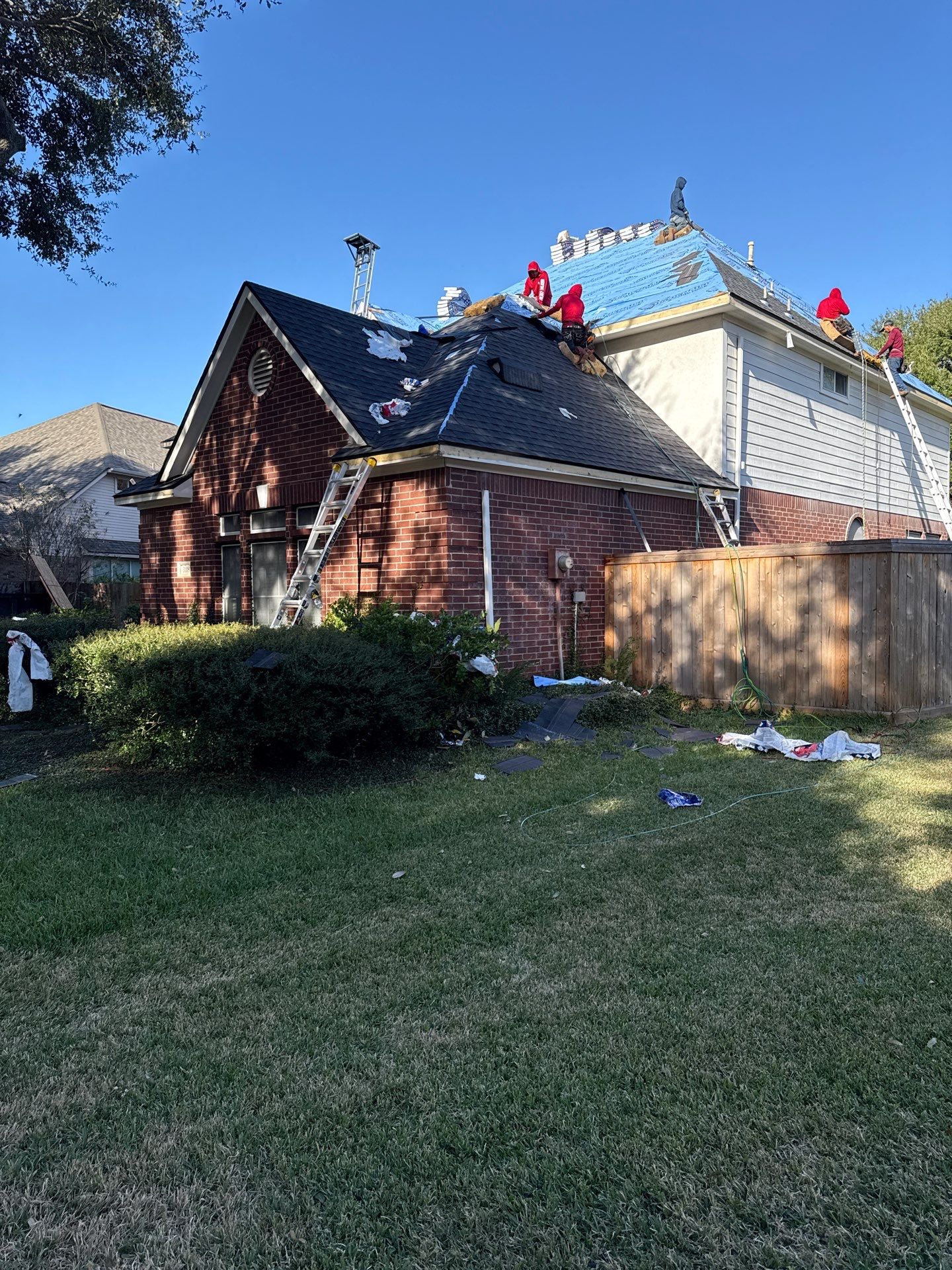 Residential Roof Replacement using GAF HDZ - Charcoal shingles by Elite Roofing LLC