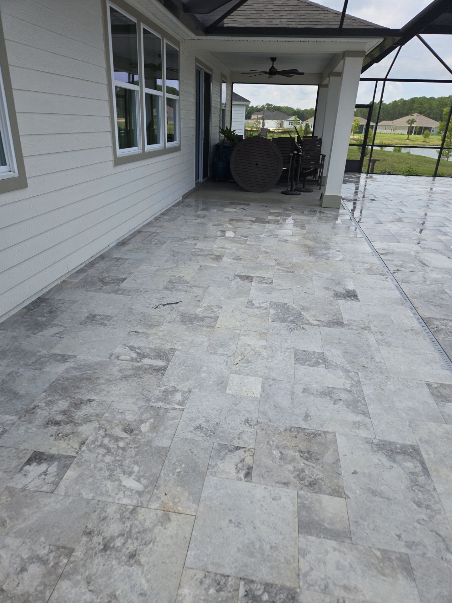 Pool Pavers using Concrete Sealant by DuraSeal