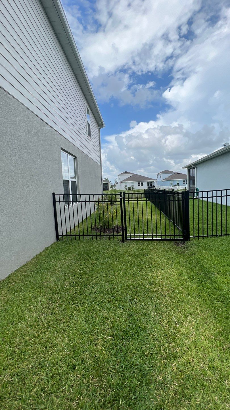 Parrish, FL 4ft. Tall 3-rail Black Aluminum Fence by Asap fence and gates, LLC