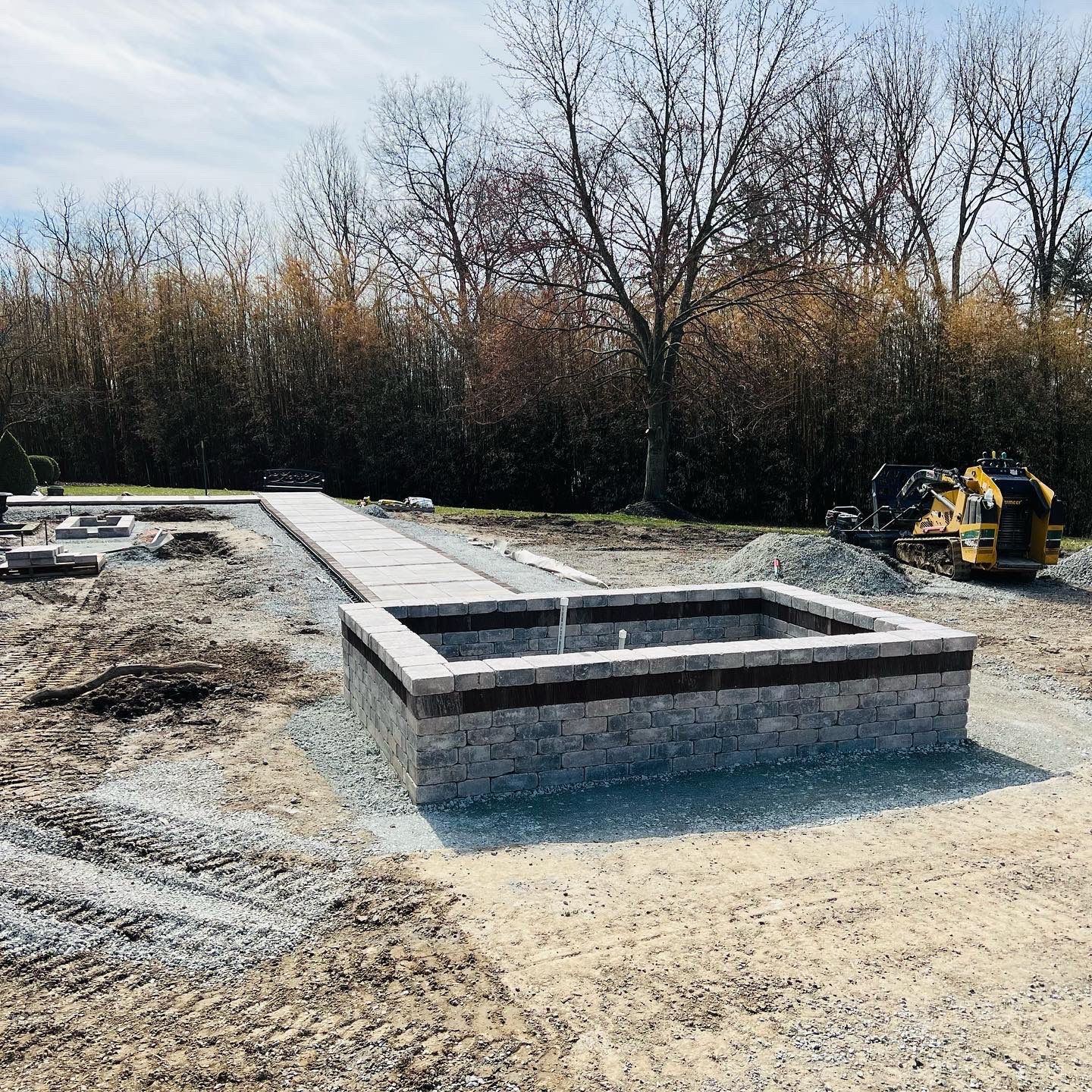 Hardscape Design & Install using Unilock Products by Reisenberg’s Lawn & Landscape, LLC