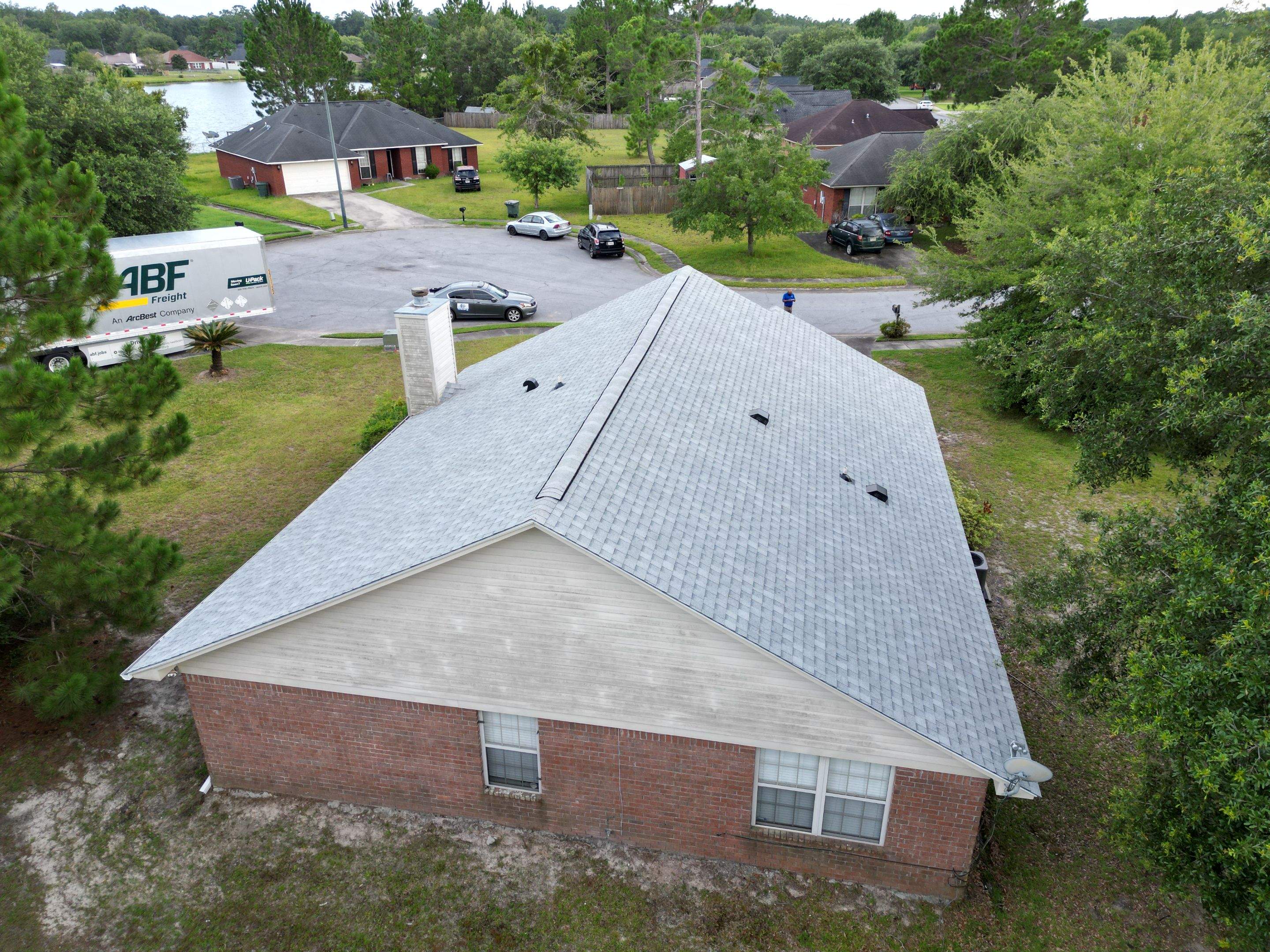 Residential Roofing Installation using Atlas Pinnacle Pristine Oyster Shell by Talya Roofing