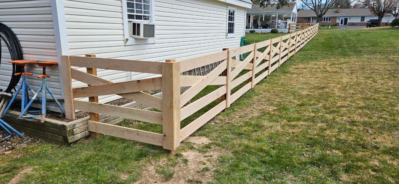 5 Board Cross Buck by Kingdom Fence & Supply