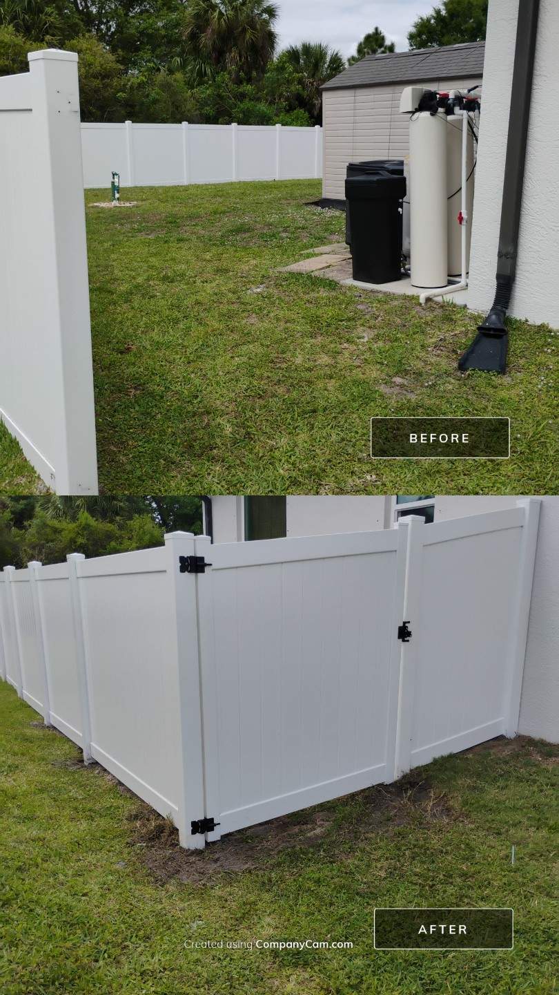 Vinyl Extension in North Port by True Fence LLC