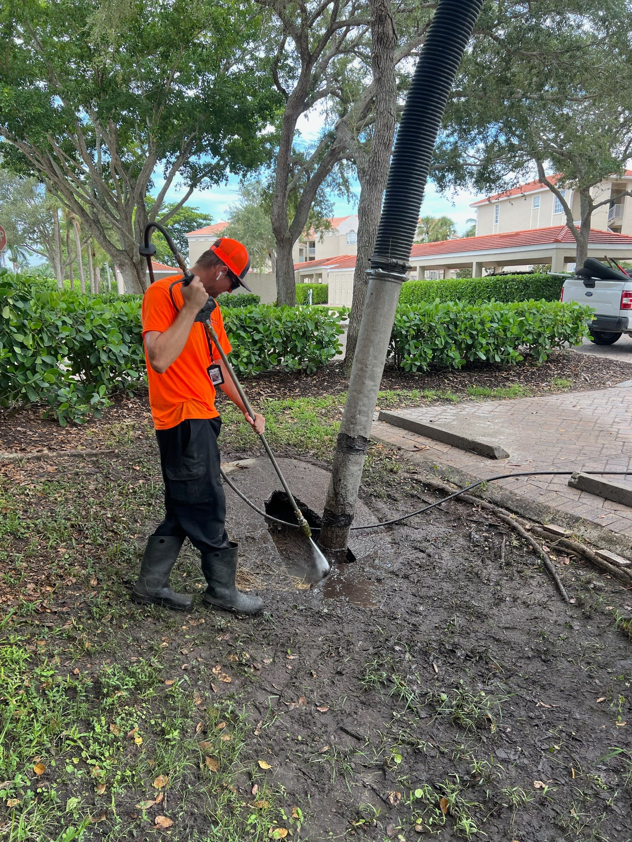 Naples Community Culvert Cleaning by APS Power & Water