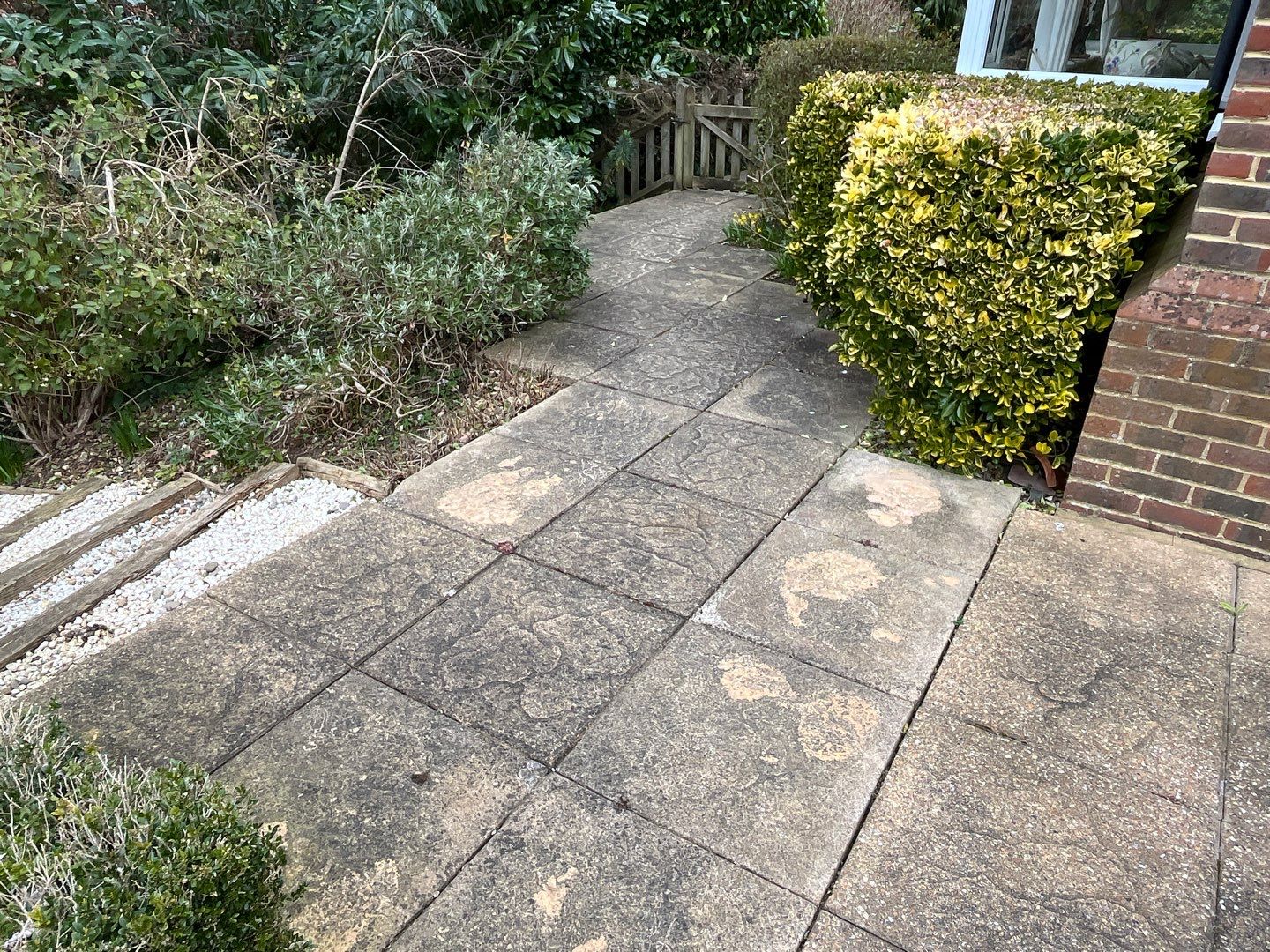 Patio Clean using 18inch Whirlaway FSC by Ges Exterior Cleaning ltd