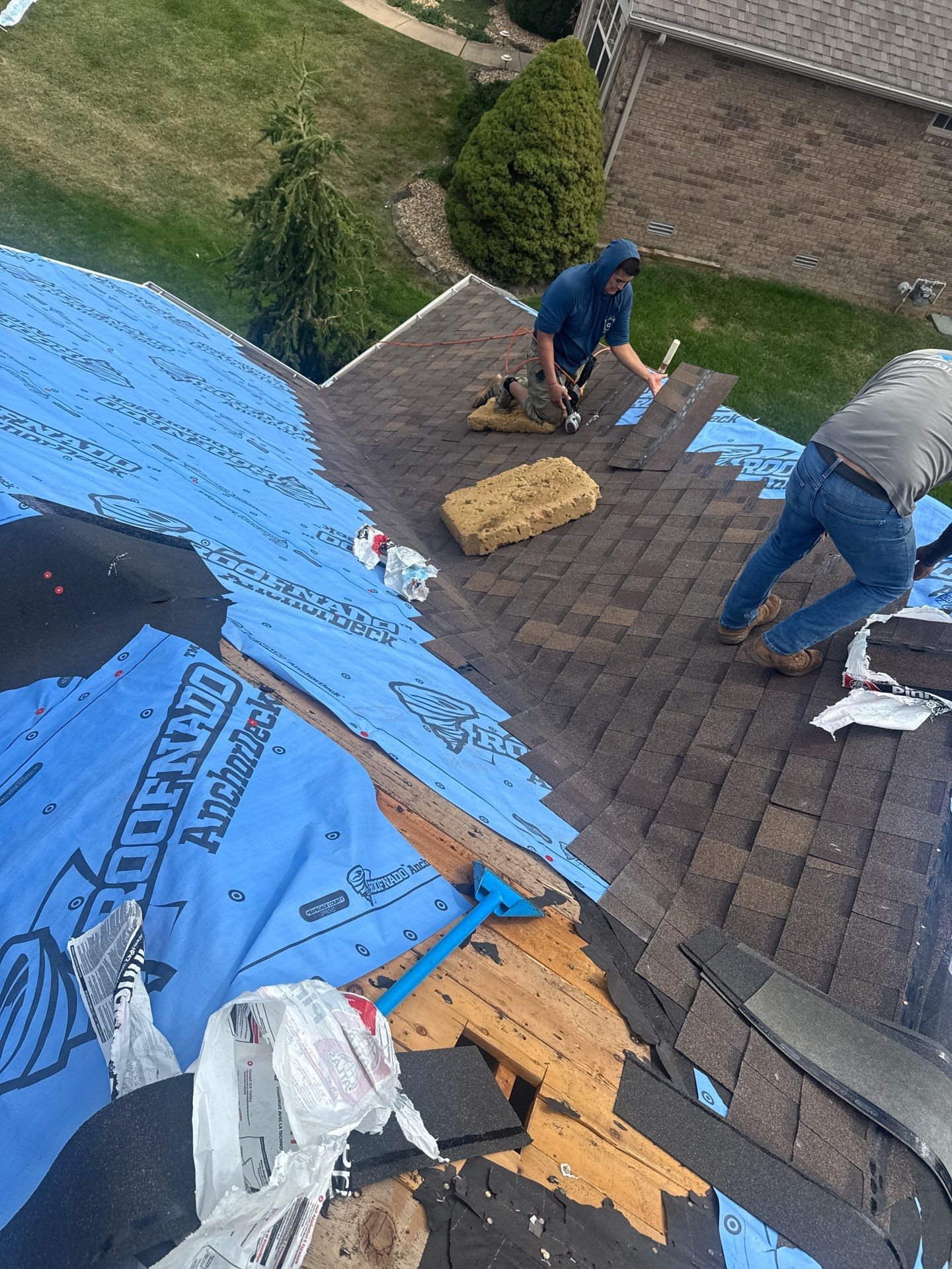 Residential Roofing + Gutters & Downspouts Install  by Titan Commercial & Residential Roofing 