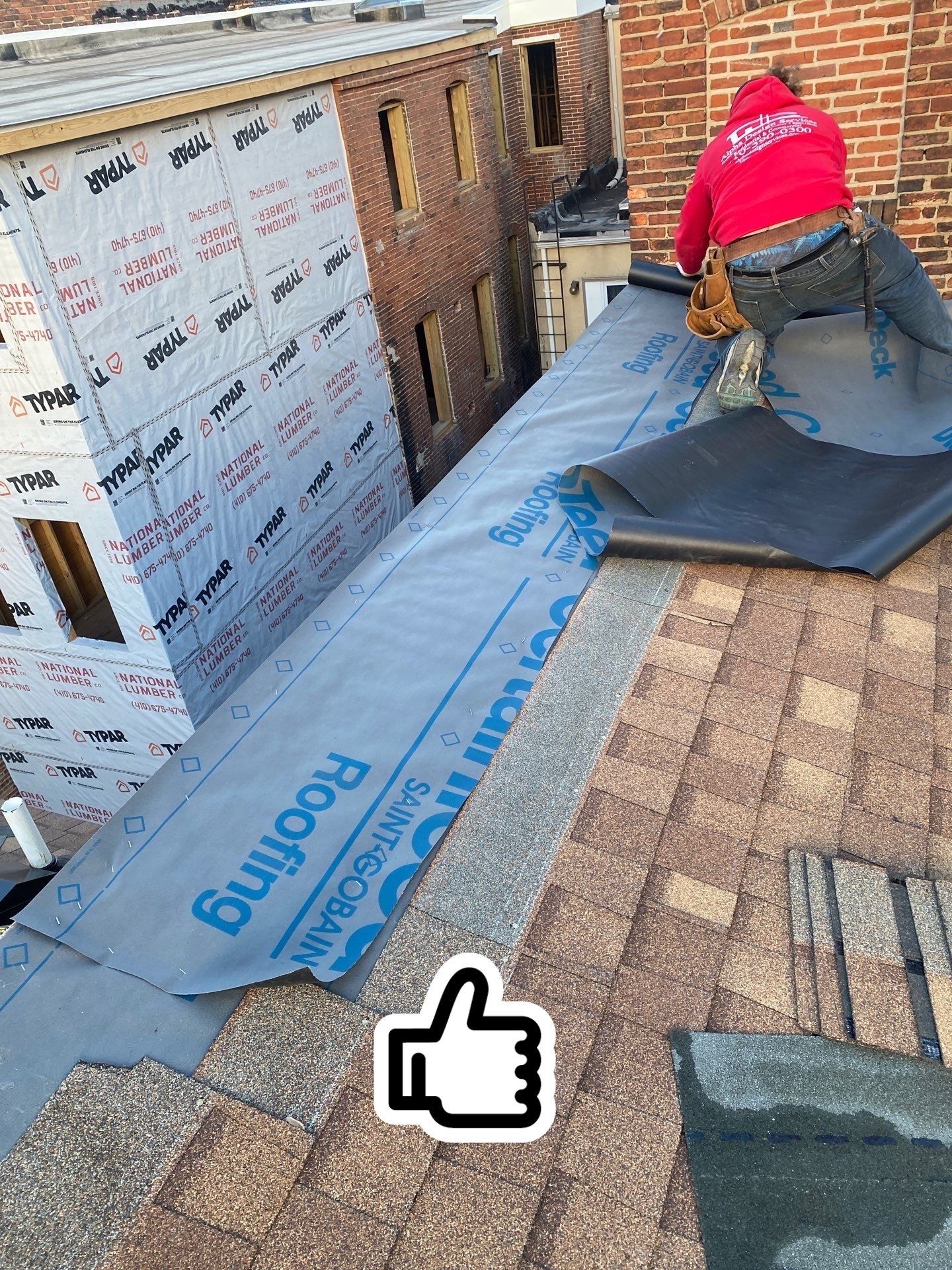 Residential Roofing Installation using Landmark Shingles by Alpha Design Services