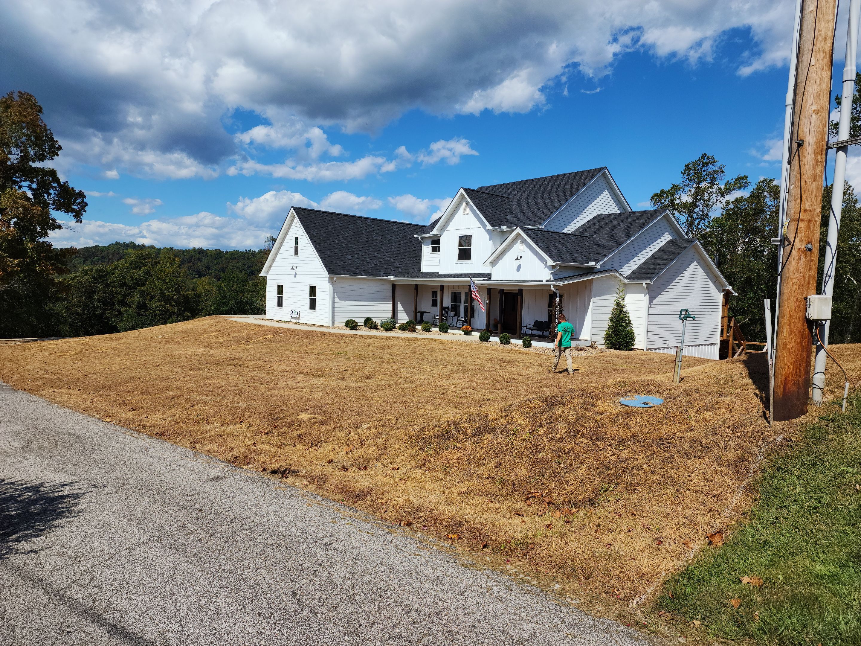 Sod Installation using Fescue Sod by GrassBusters, Inc.