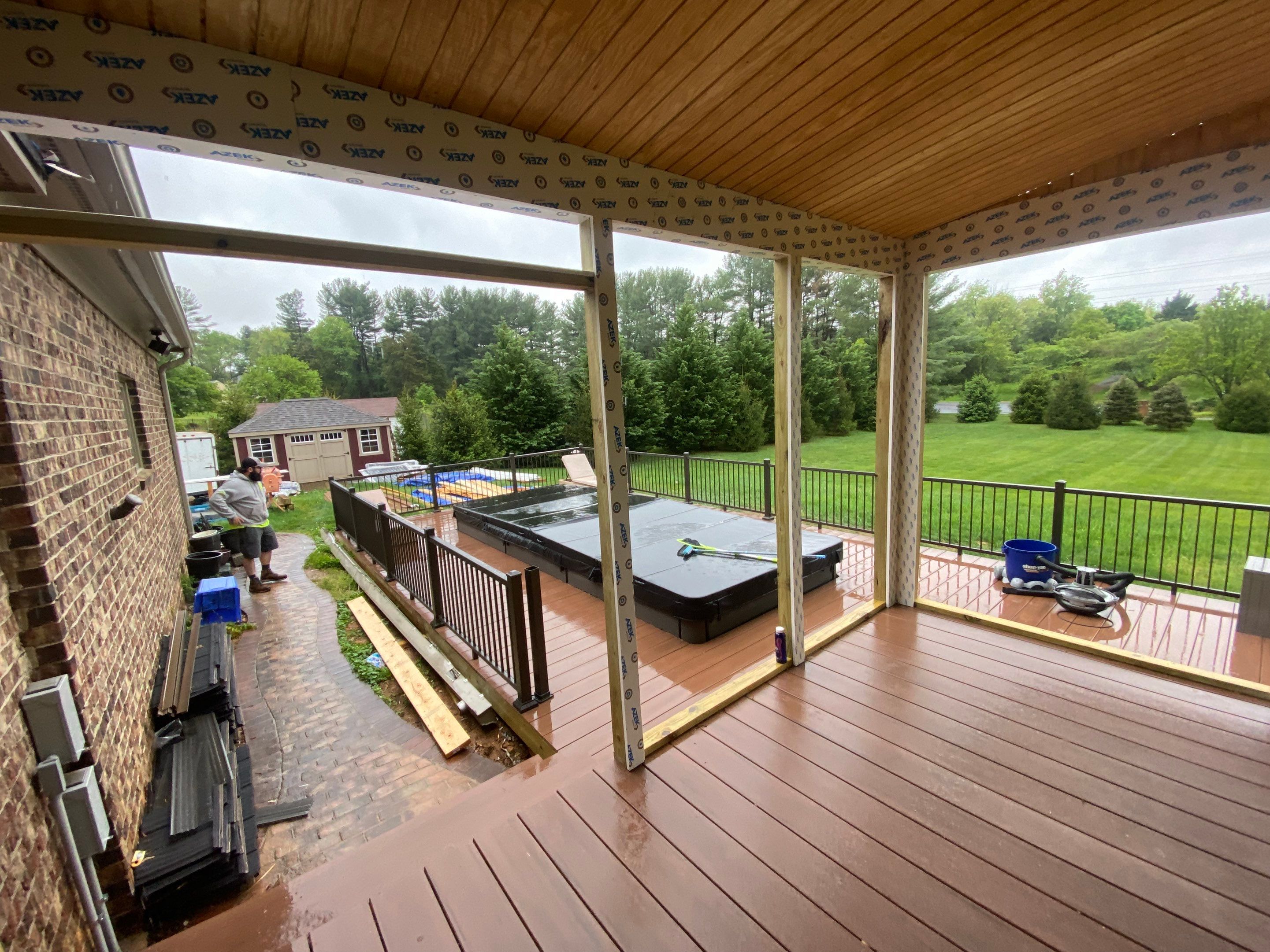 Deck/Screen porch Transformation using Timbertech by The Smet Companies, LLC