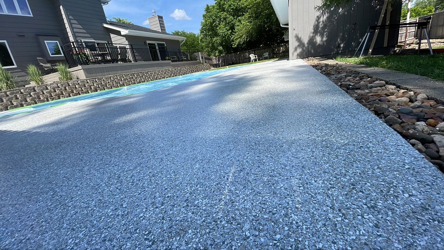 Pool Deck Coating Ready for Summer 🍉😎 by Revival Concrete Coatings, LLC