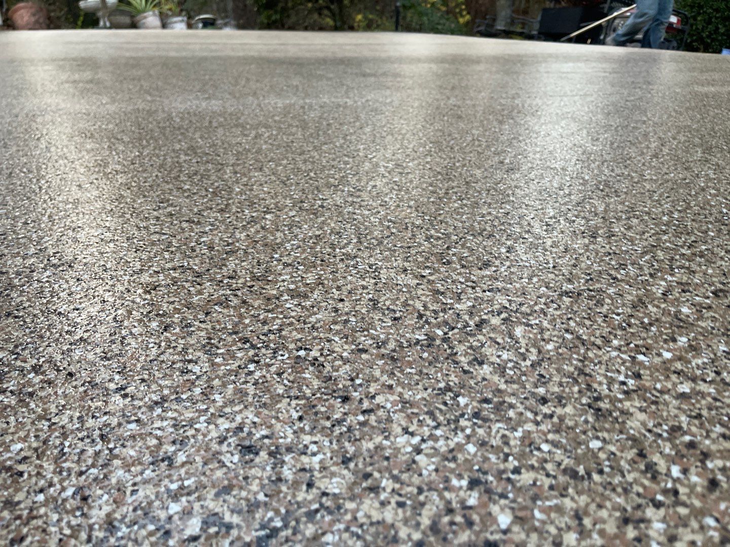 Patio  in Gainesville, FL in Sandstone by Cross Creek Concrete Coatings