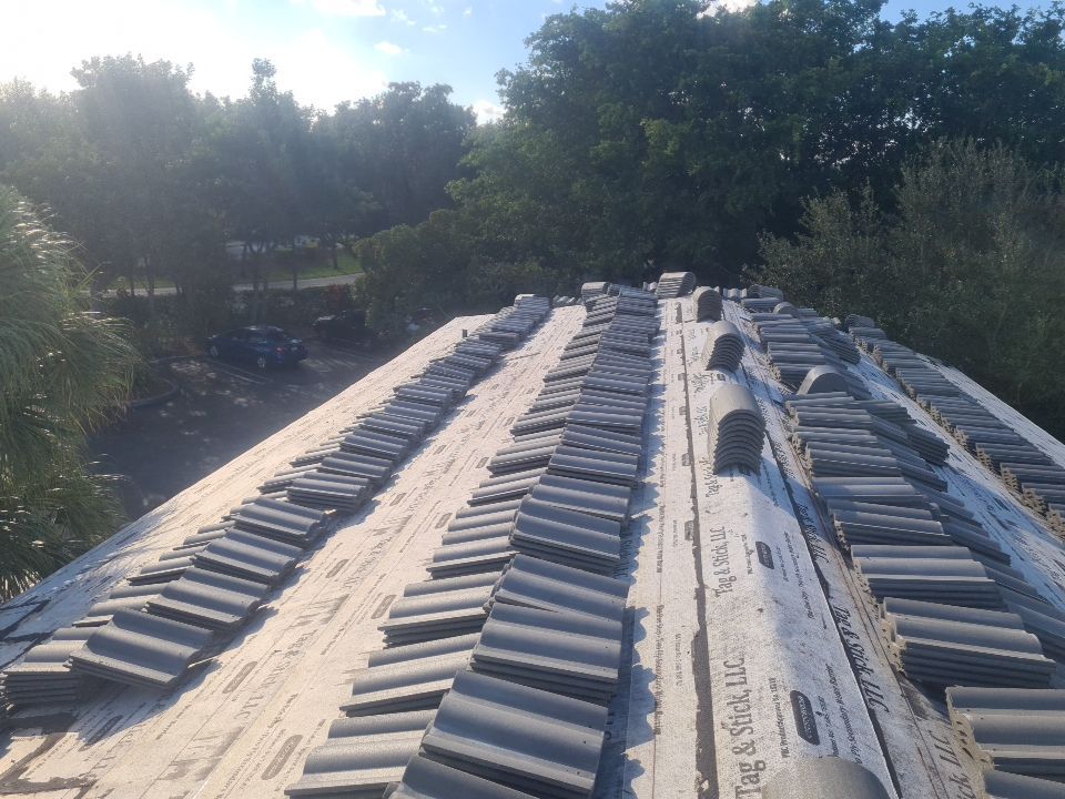 Residential Roofing Installation using Eagle Roofing Tile by BLUES BROTHERS ROOFING