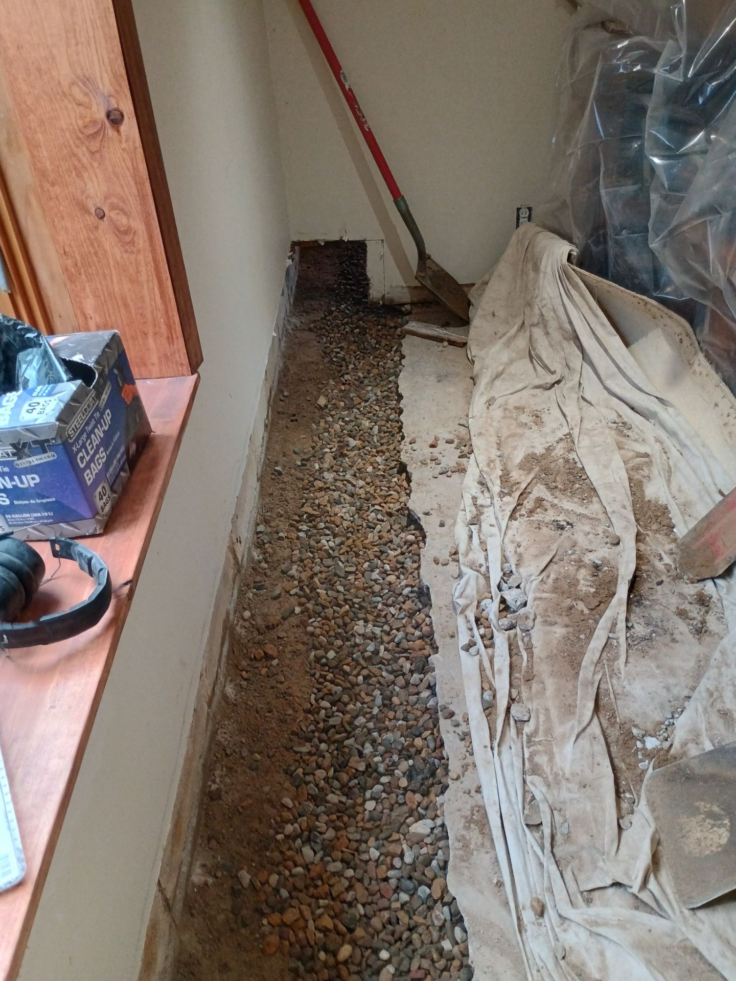 Completing the Connection for Lisa's Drain Tile System by Waterproofing Northeast