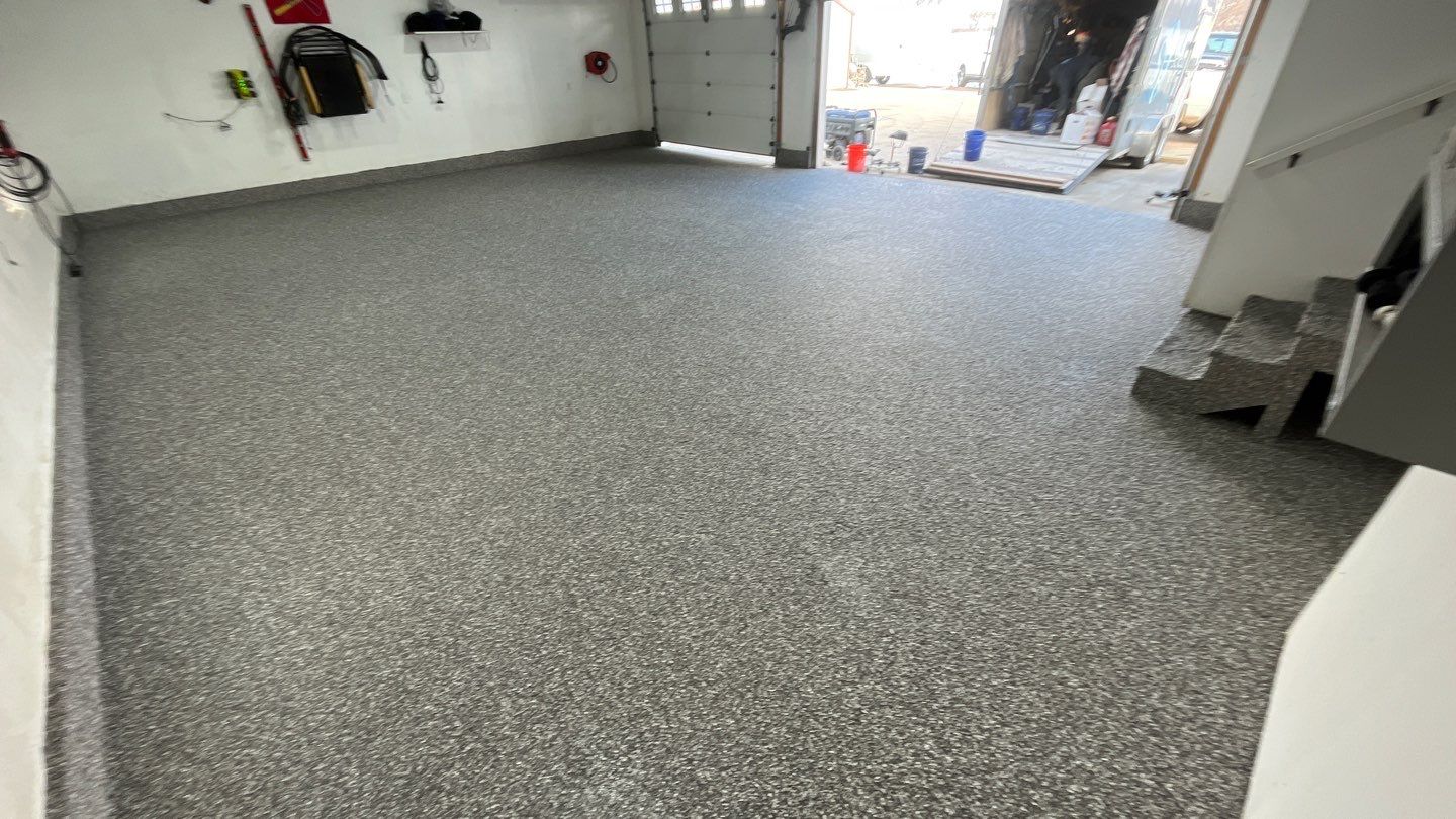 Garage using Silver Creek by Select Painting, Coatings & Garage Cabinets