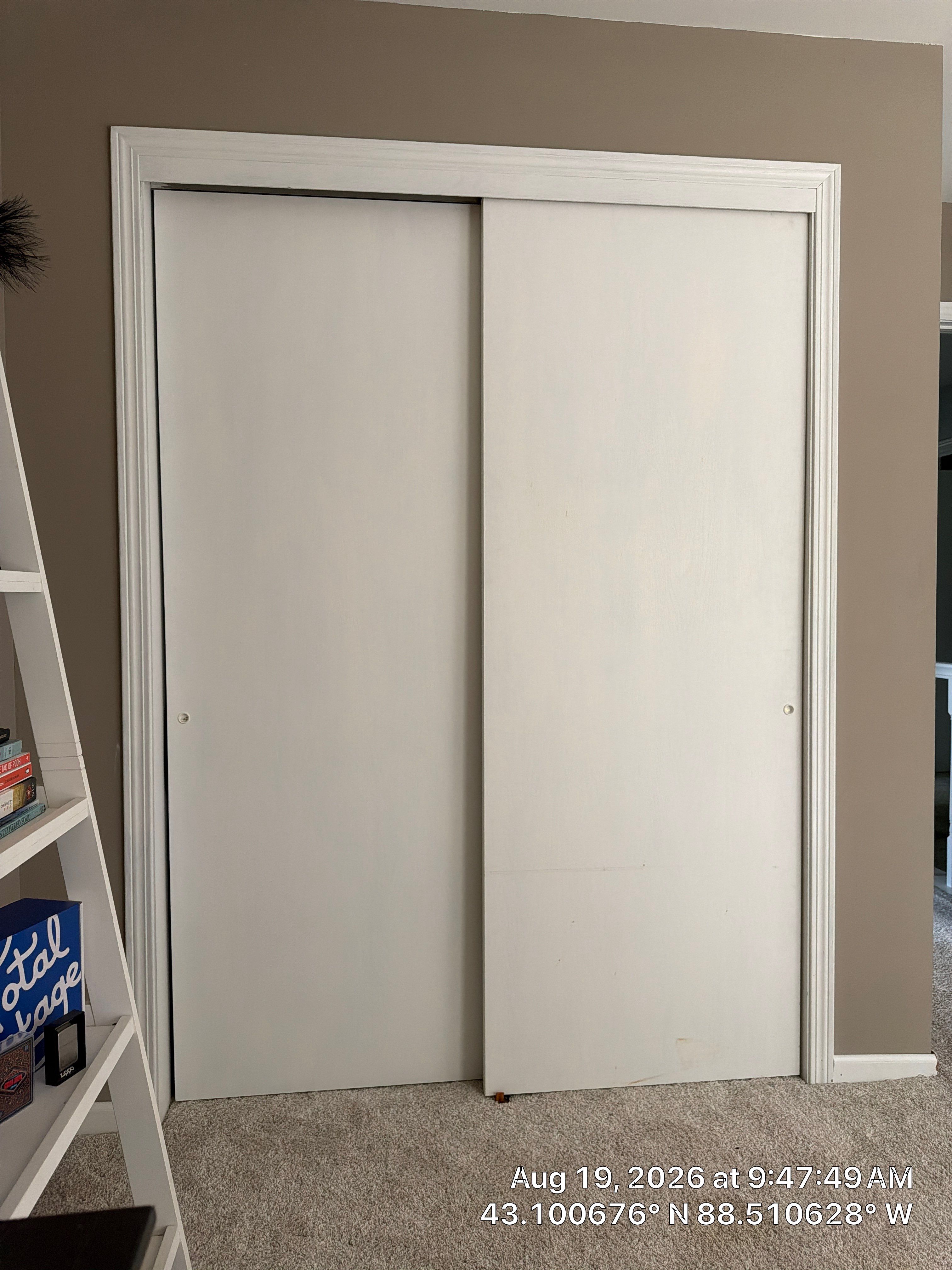 Custom Interior Closet Door Installation in Oconomowoc Home by CompanyCam Sales Demo