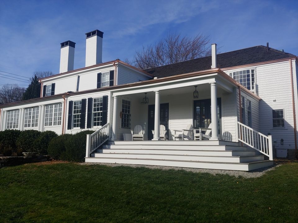 Hingham, MA Gutter Installation using 5" K-Style Copper Gutter by Gutter Pro Enterprises