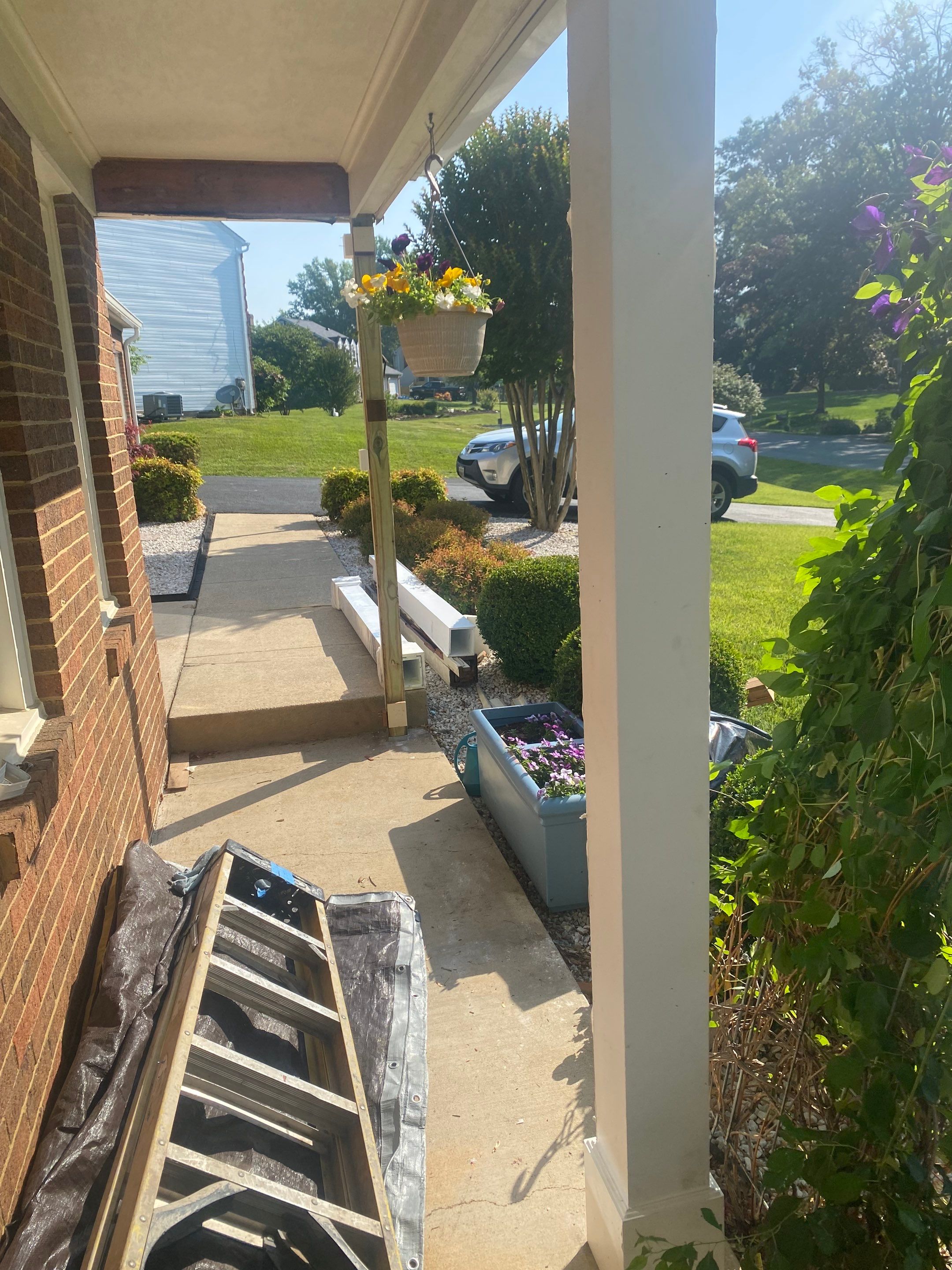 New Bilco doors to basement & new front porch posts by The Smet Companies, LLC
