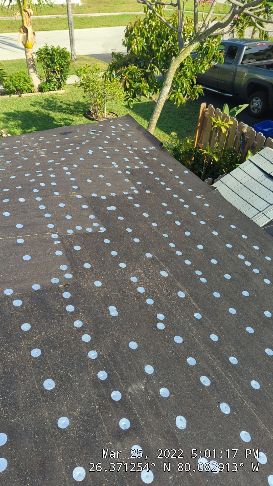 Residential Roofing Installation using 1" Nail strip metal roof by BLUES BROTHERS ROOFING