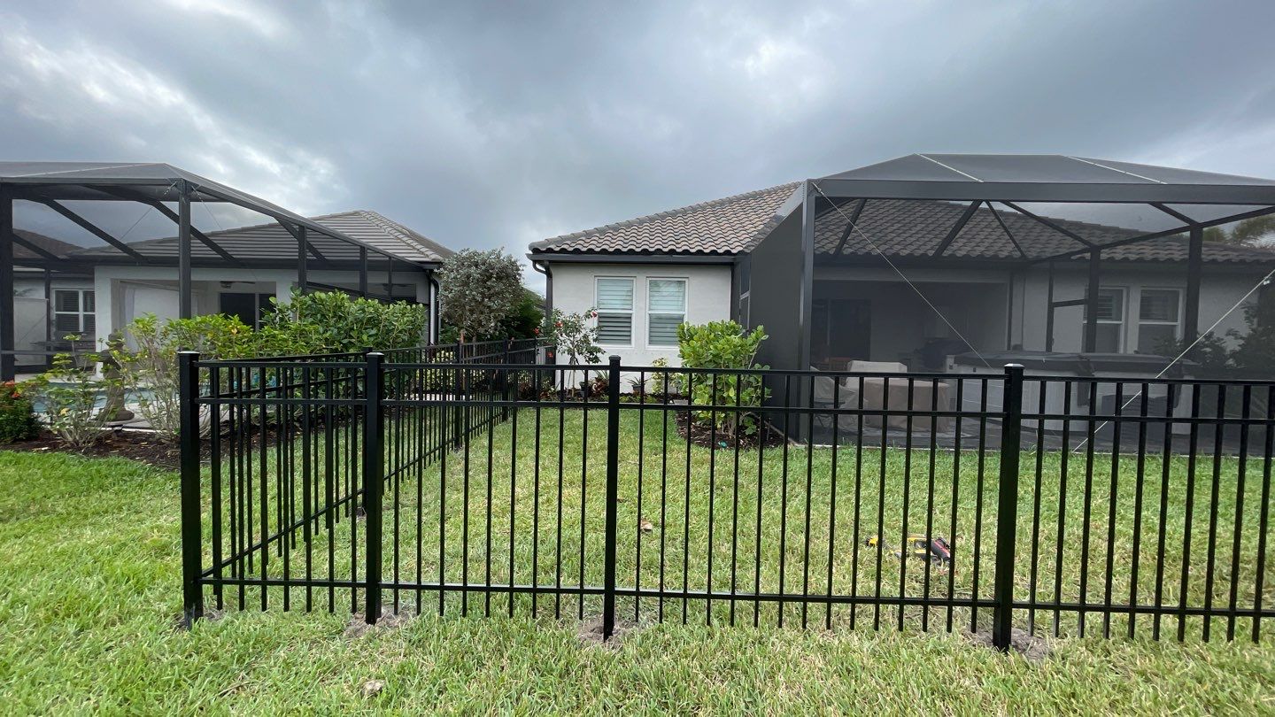 Aluminum Fence Installation using 3 Rail Aluminum Fence by Asap fence and gates, LLC