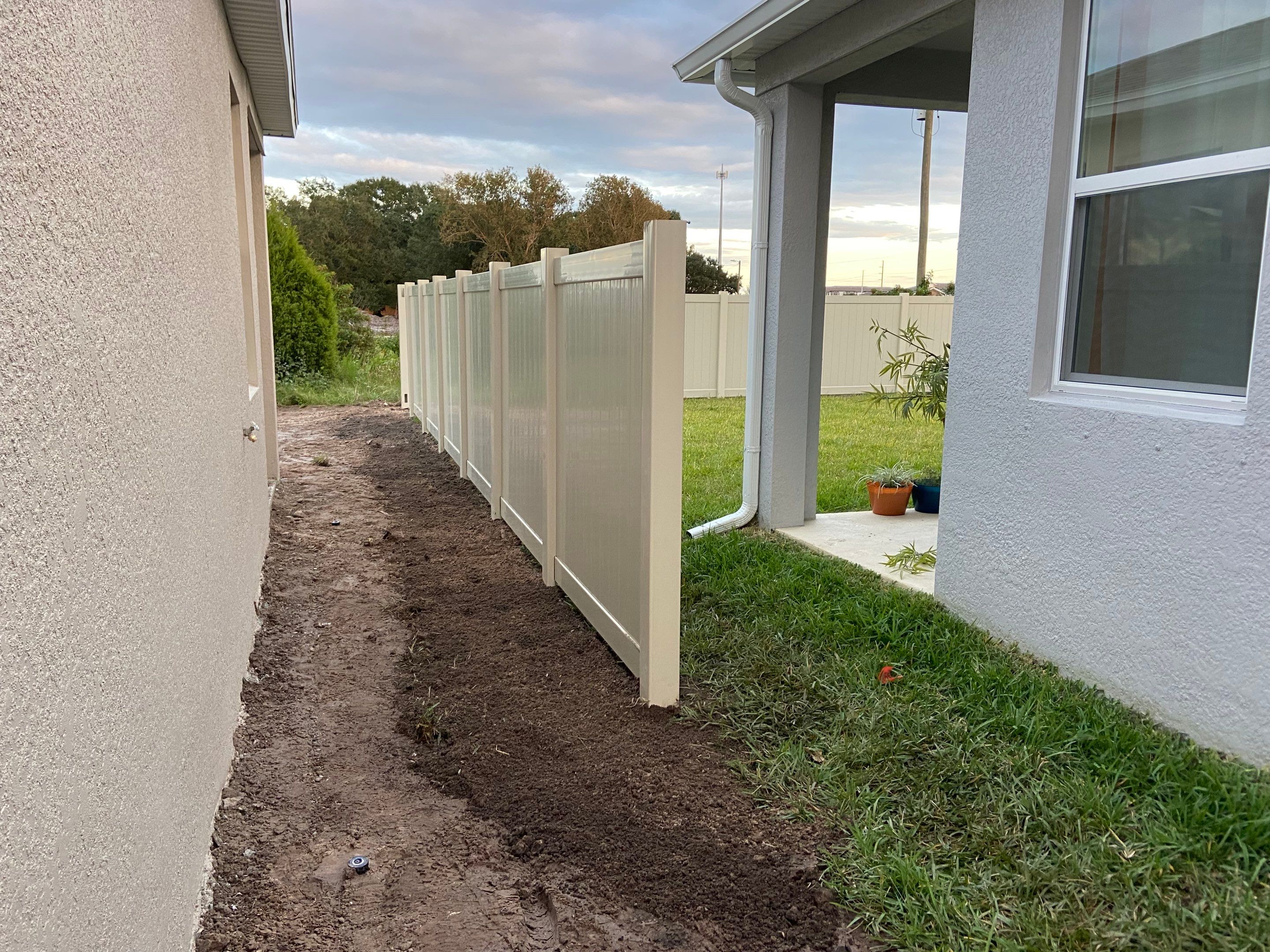 Bradenton, FL 6 ft. Tall Tan Vinyl Privacy Fence  by Asap fence and gates, LLC