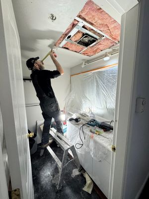 Water Damage Restoration Caused By Leaking Toilet 