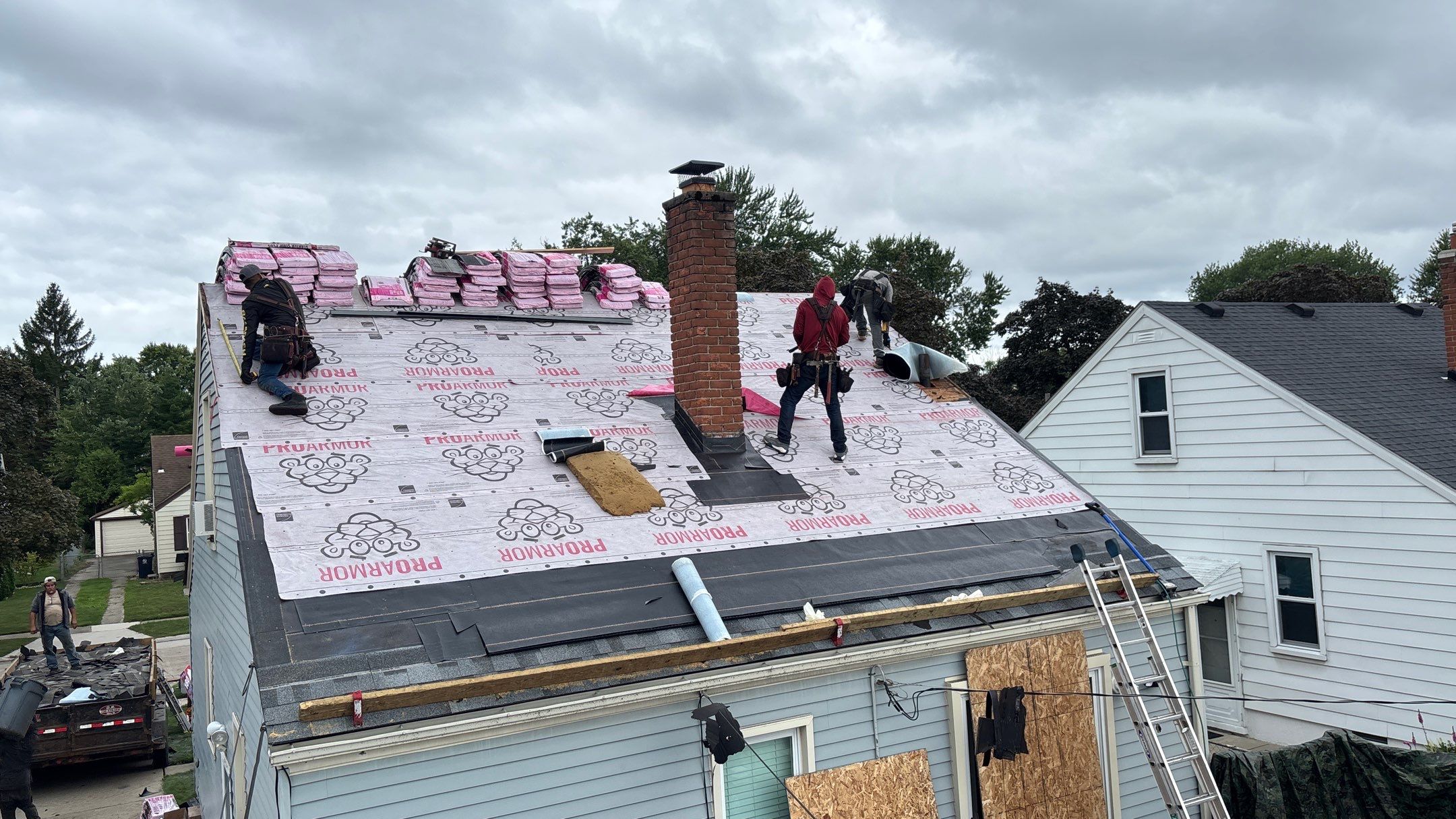 Roof Replacement using Owens Corning Slatestone Gray by 180 Contractors