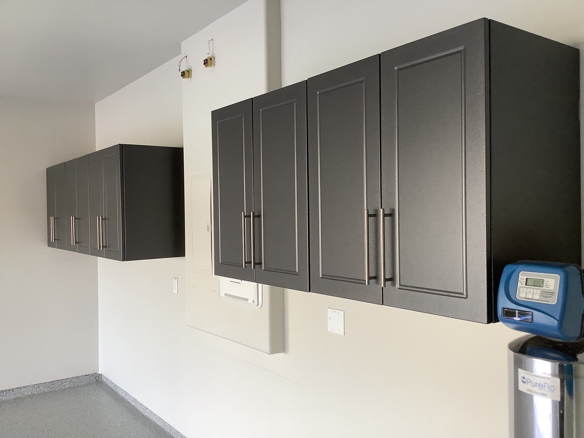 Garage Storage & Concrete Coating in Lathrop California  by Lancaster Painting