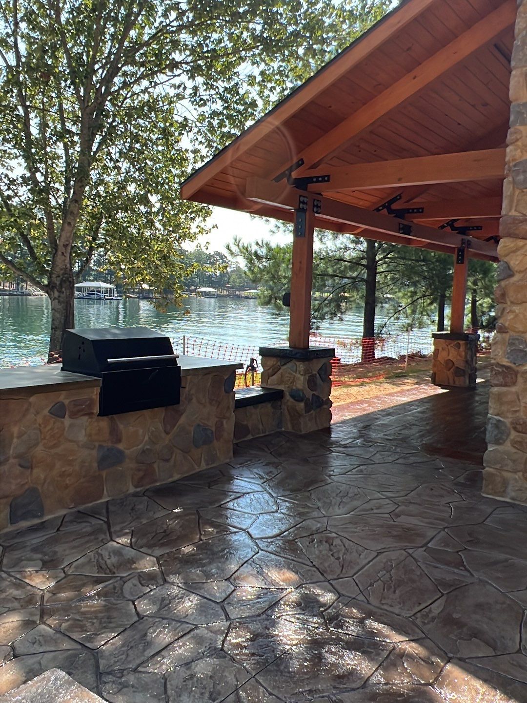 Stamped Concrete Pavilion Slab by Xtreme Concrete Services