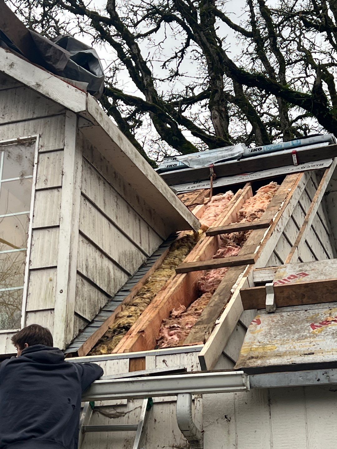 Residential Roofing Installation using IKO Dynasty (Color: Granite Black) by Orezona Building & Roofing Company, Inc.