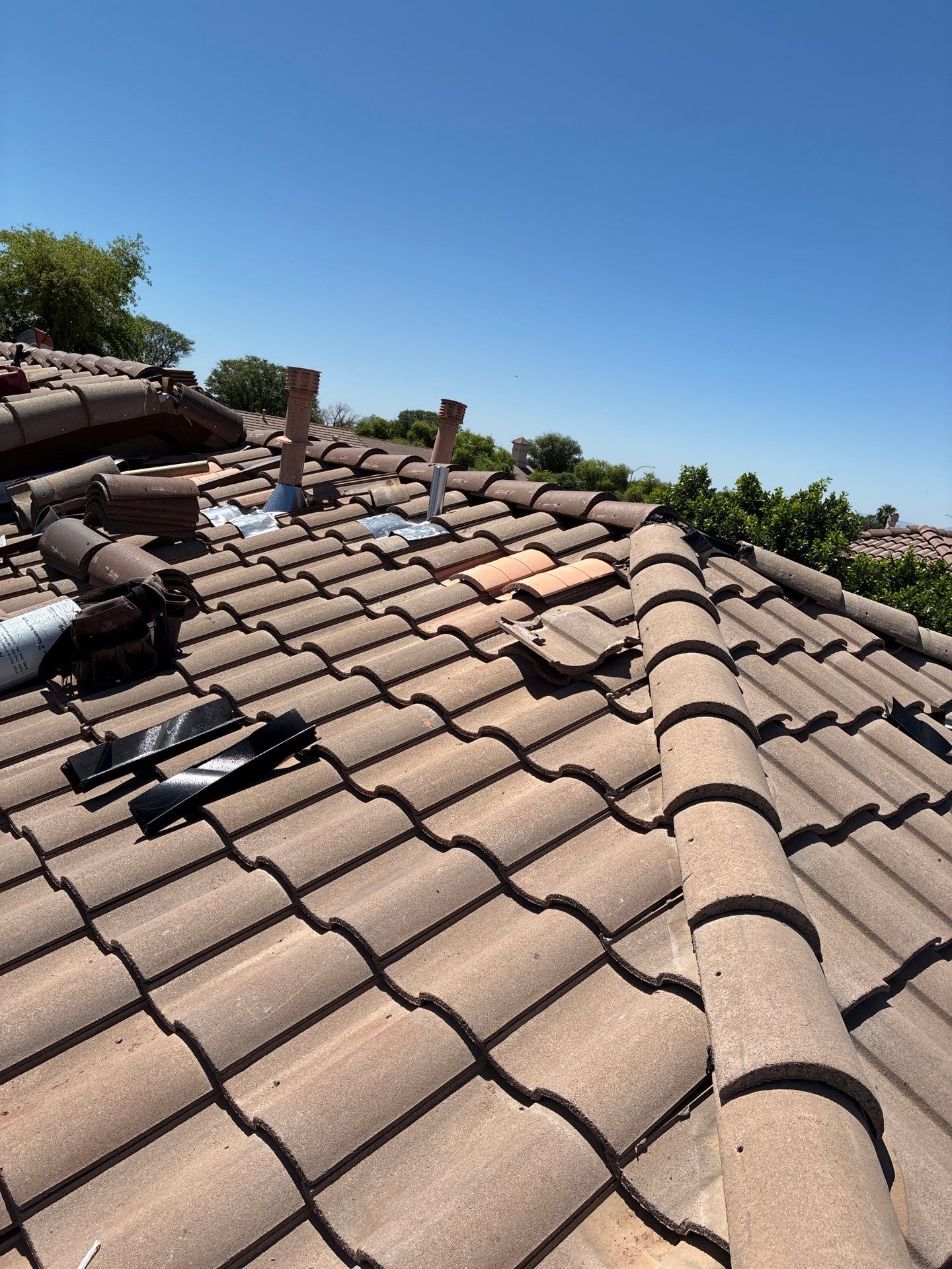 Tile Reset using Concrete Tiles in Mesa, Arizona by Weather-Tite Roofing