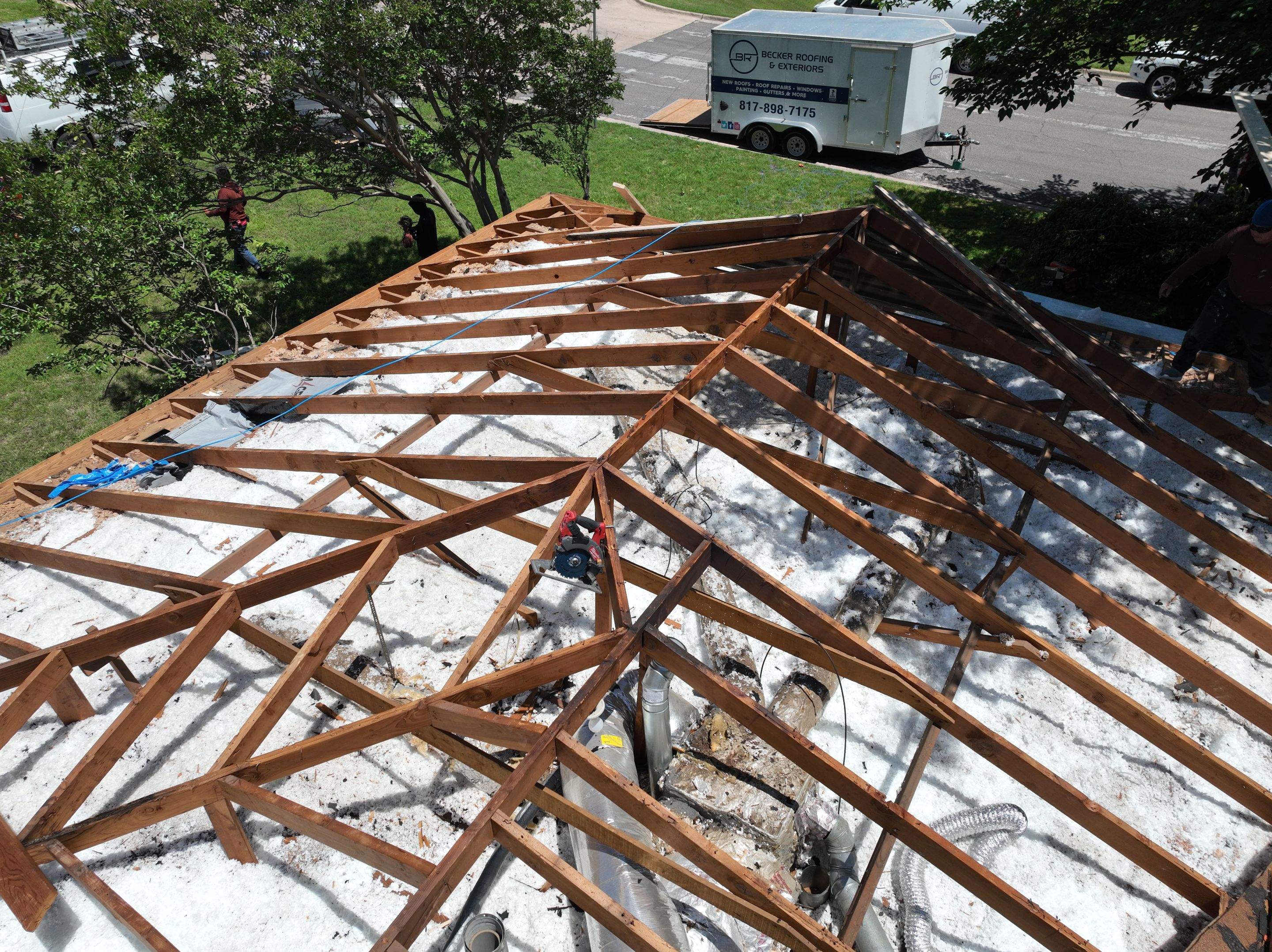 Residential Roofing Installation using IKO Dynasty Class 3 Shingles by Becker Roofing and Exteriors